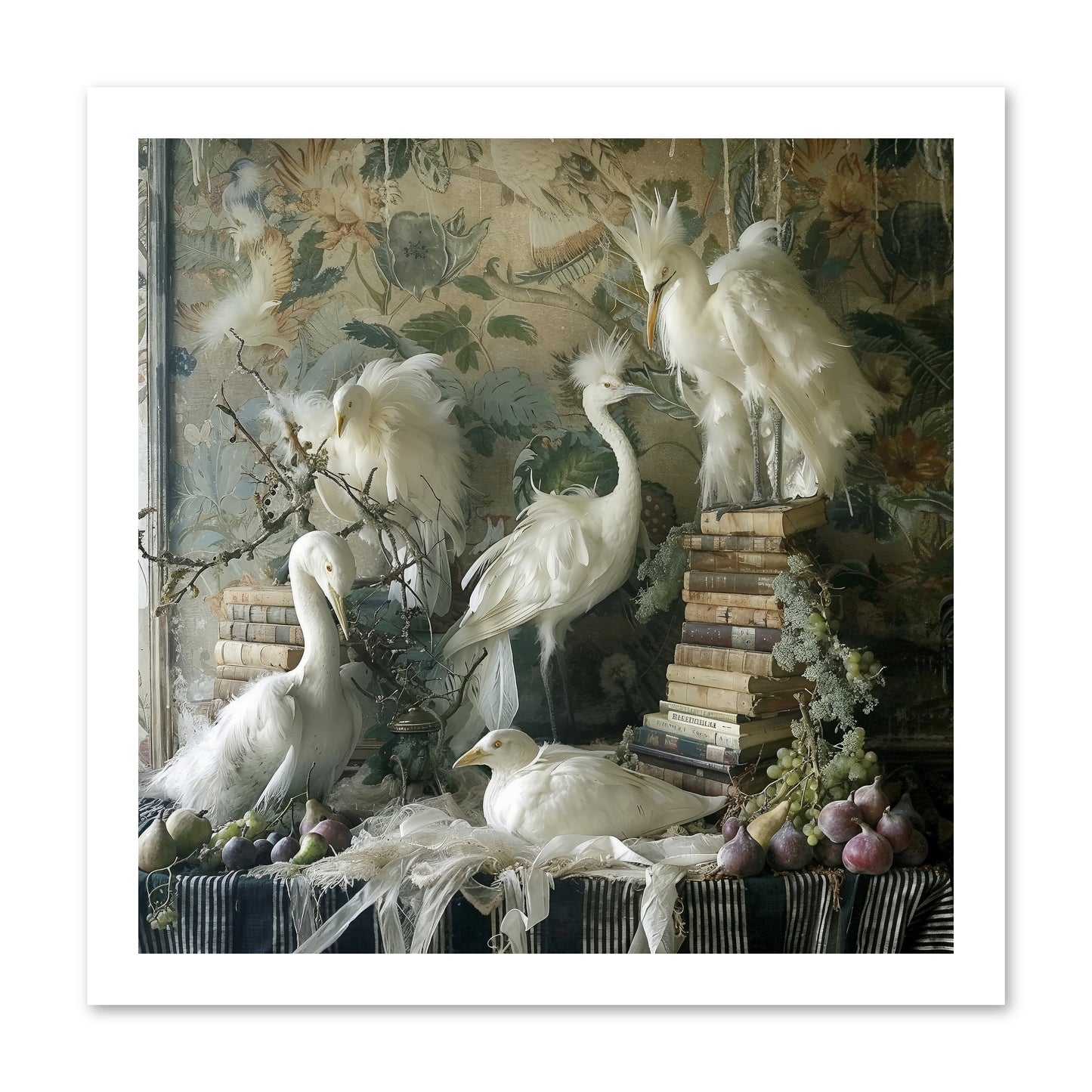 Salon des Oiseaux Rêveurs -- Paper Print 16x16