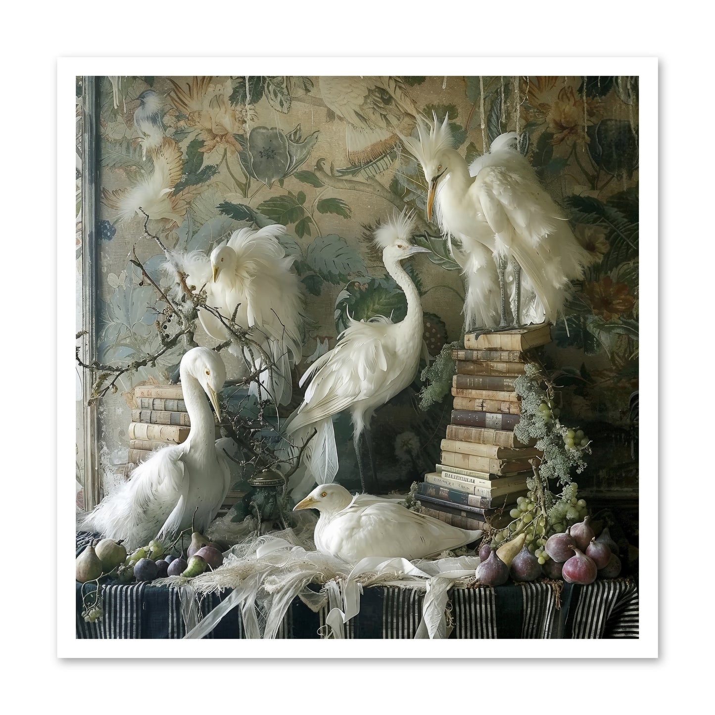 Salon des Oiseaux Rêveurs -- Paper Print 30x30