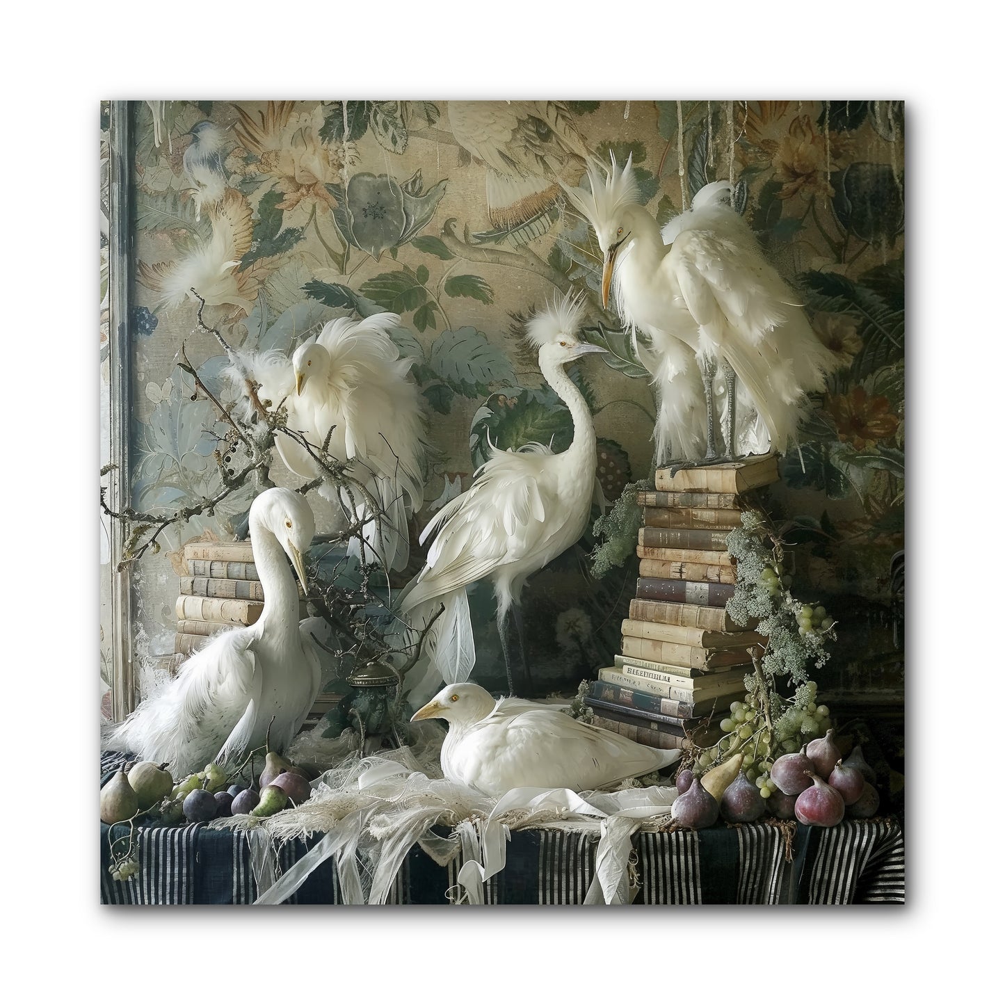 Salon des Oiseaux Rêveurs -- Wrapped Canvas 10x10