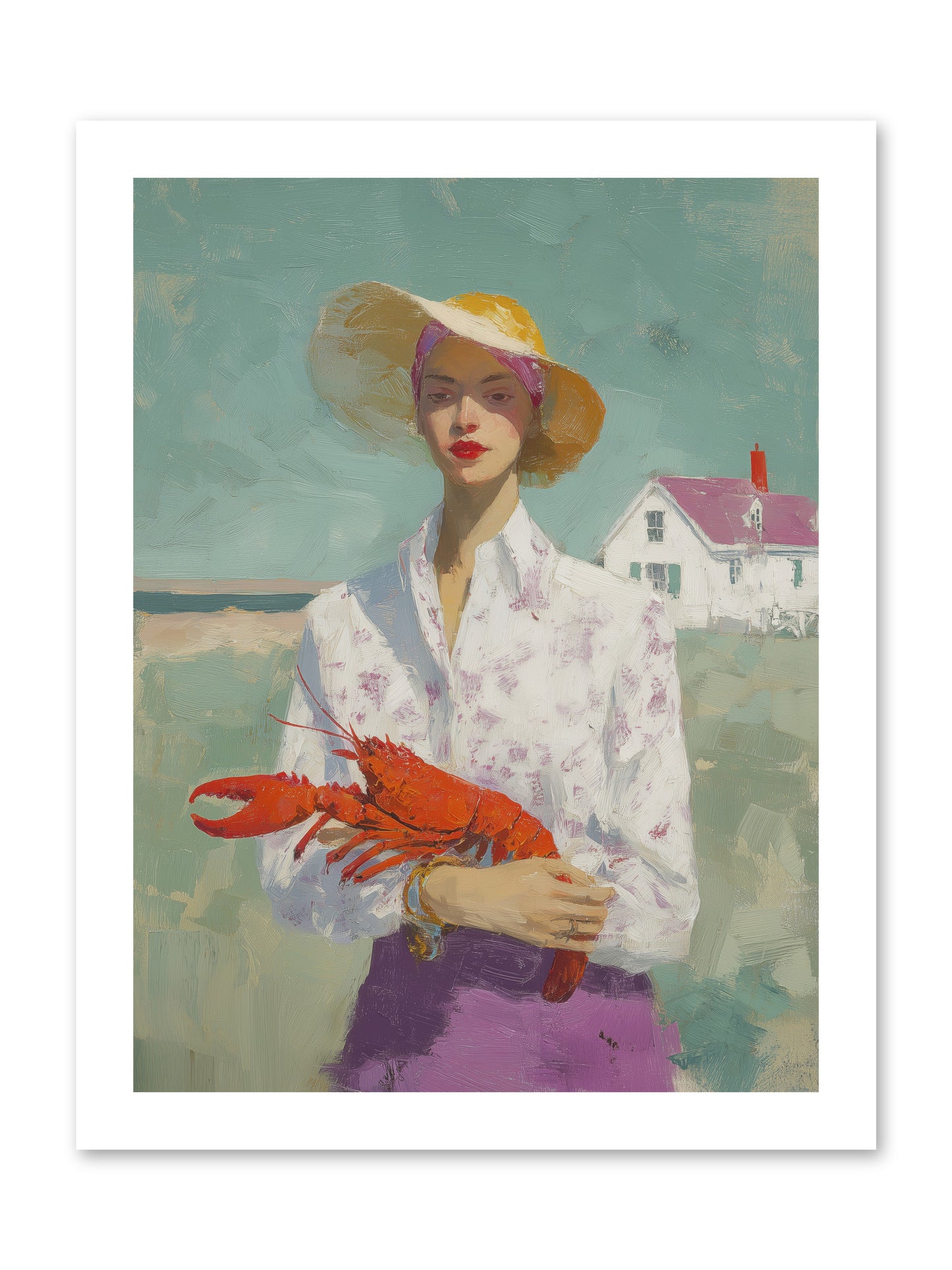 Salt Air Daughter -- Loose Canvas Print 12x16
