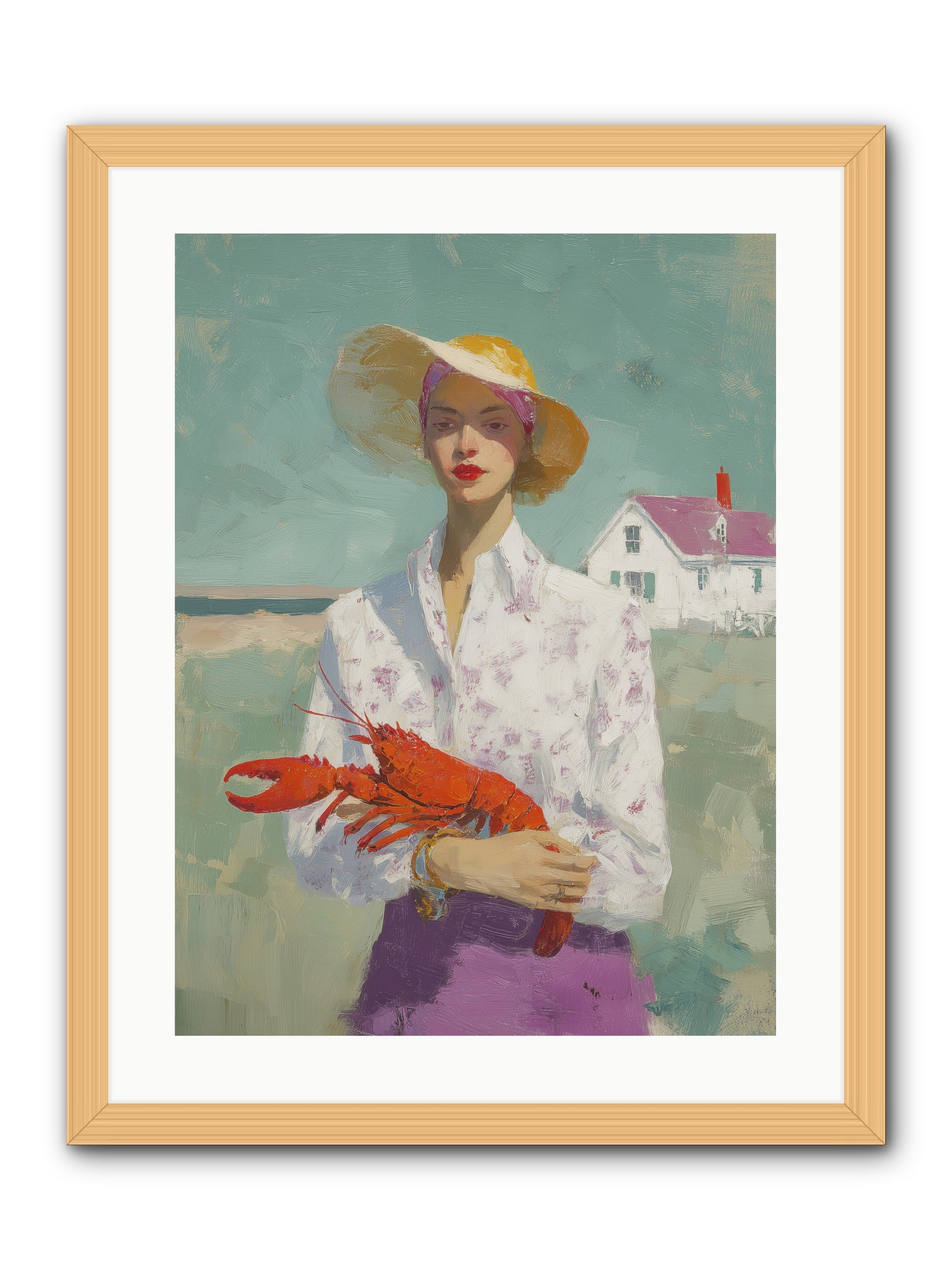 Salt Air Daughter -- Framed Print - Natural 18x24