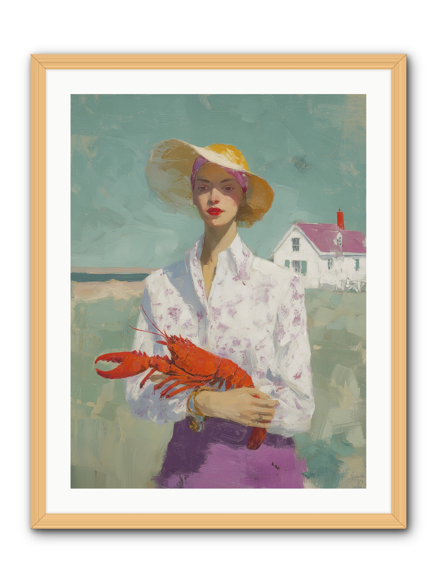Salt Air Daughter -- Framed Print - Natural 24x32