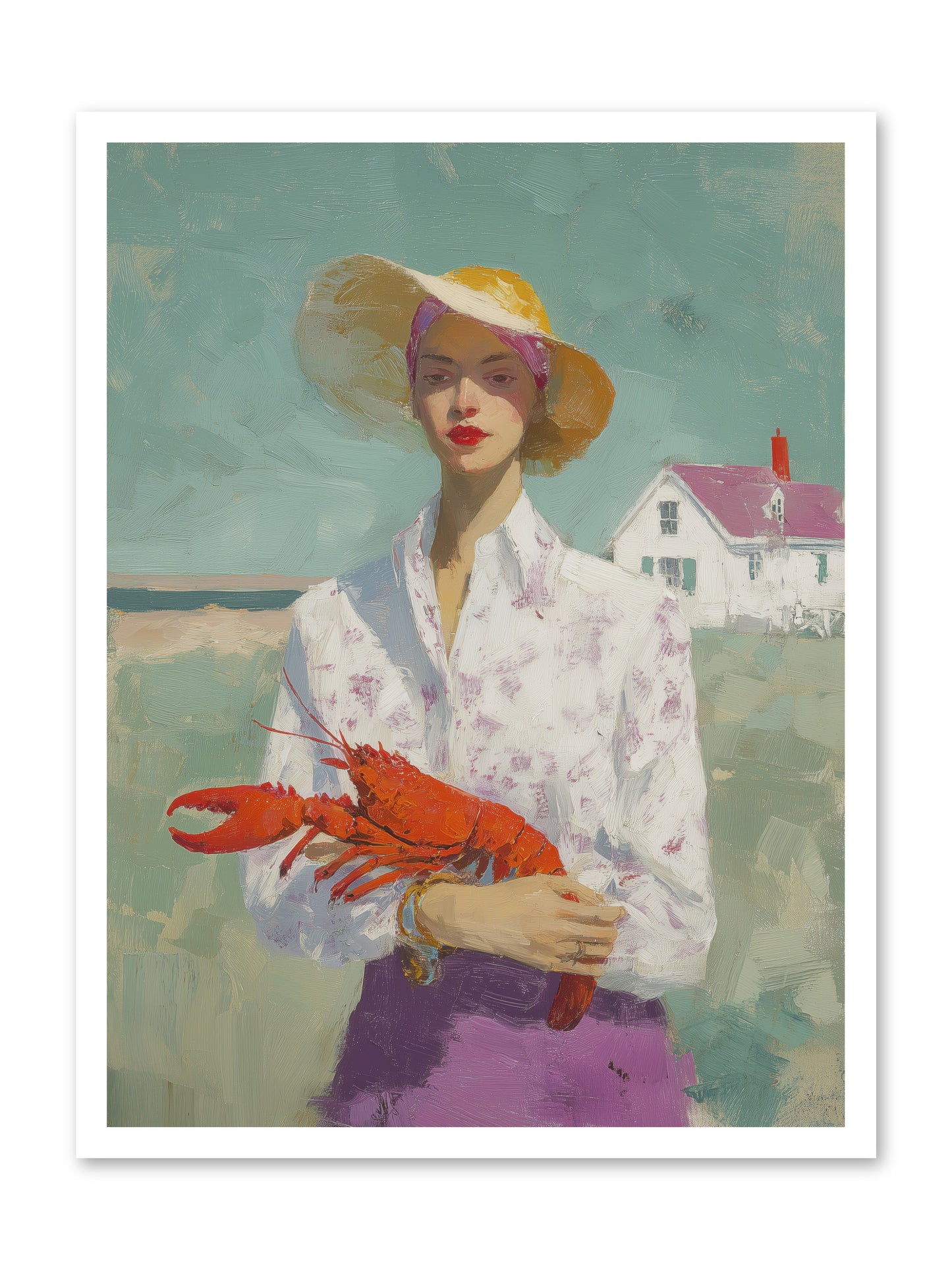 Salt Air Daughter -- Loose Canvas Print 24x32