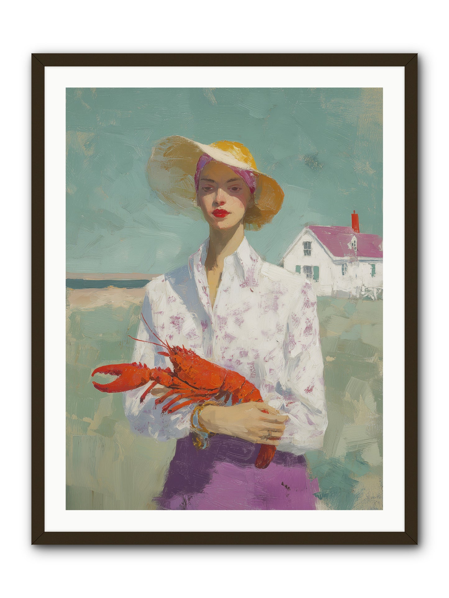 Salt Air Daughter -- Framed Print - Black 30x40
