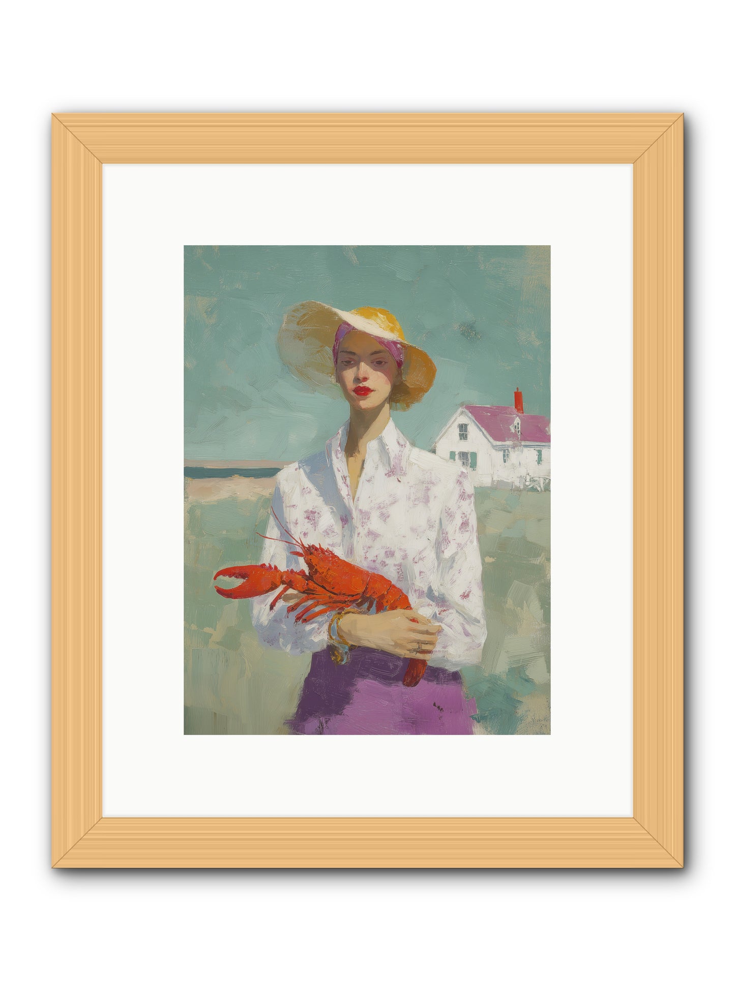 Salt Air Daughter -- Framed Print - Natural 9x12