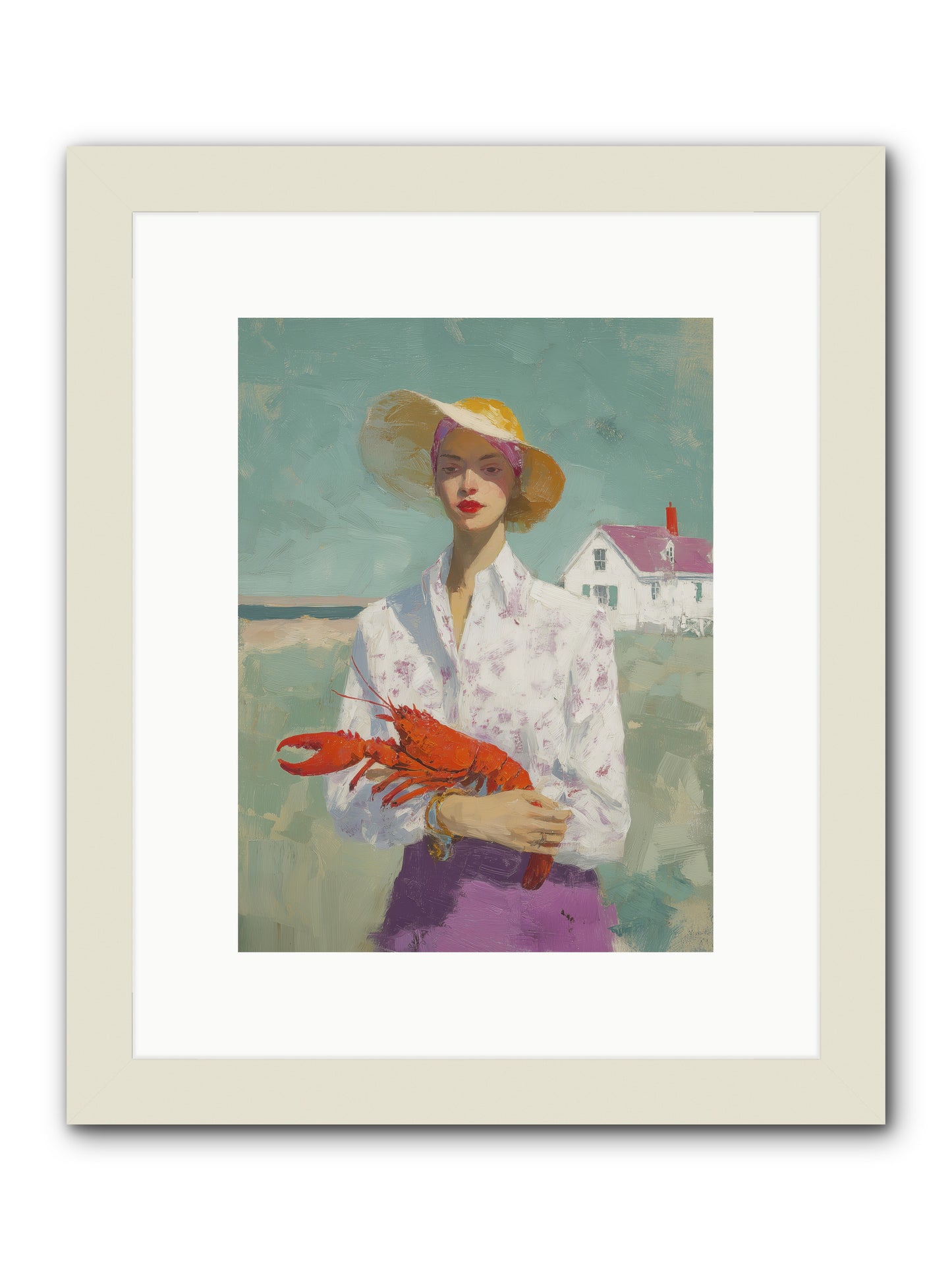 Salt Air Daughter -- Framed Print - White 9x12