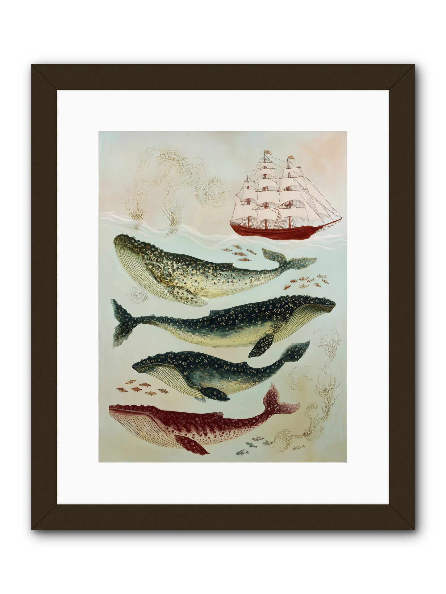 Salt Air Serenade -- Framed Print - Black 12x16