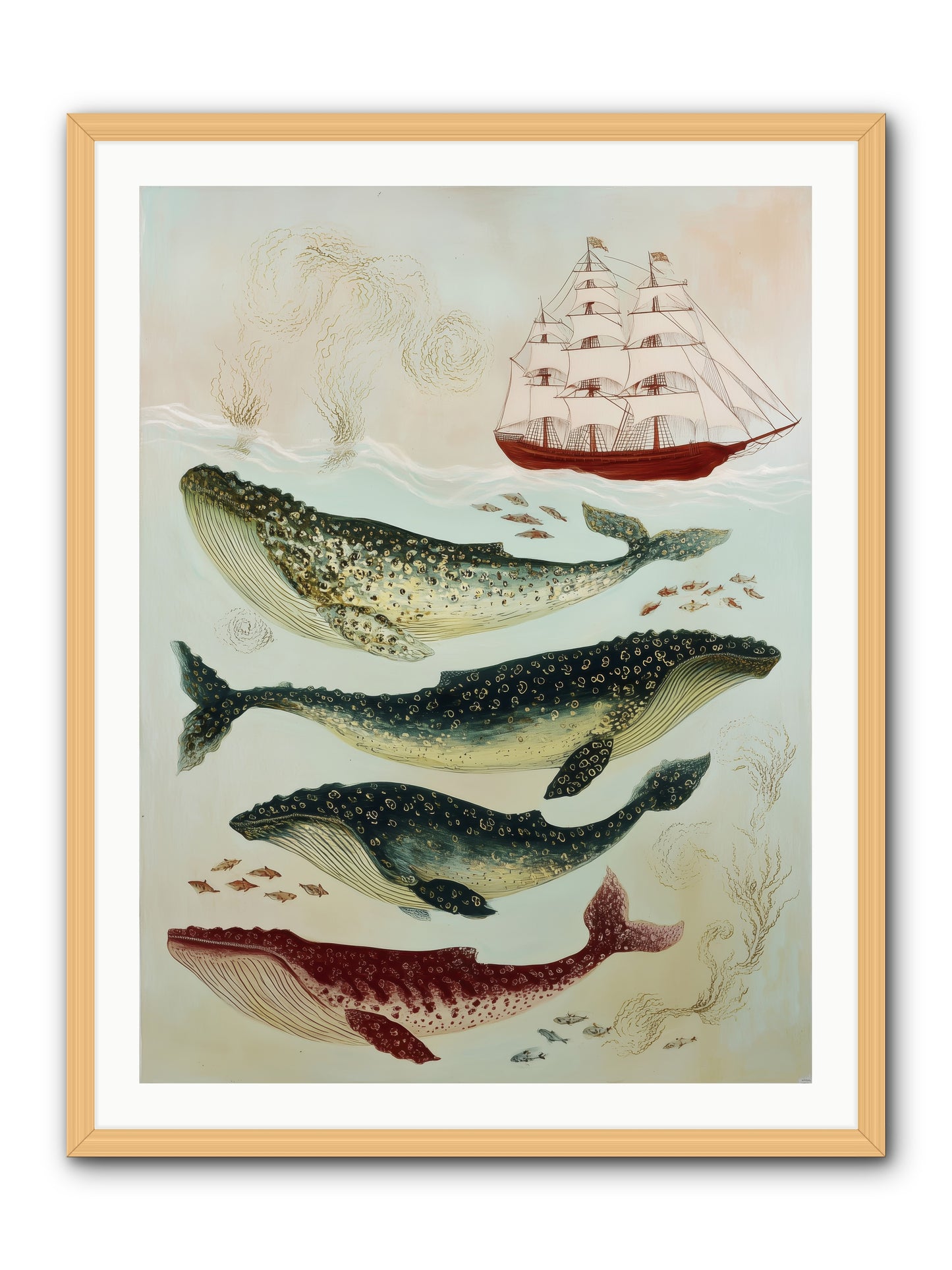 Salt Air Serenade -- Framed Print - Natural 30x40