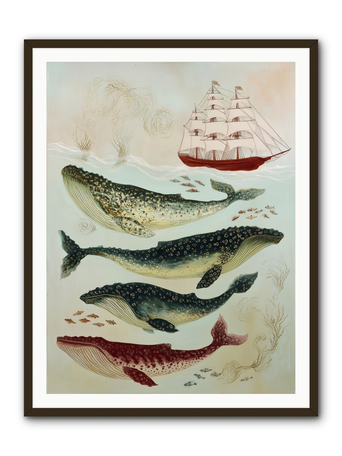 Salt Air Serenade -- Framed Print - Black 36x48