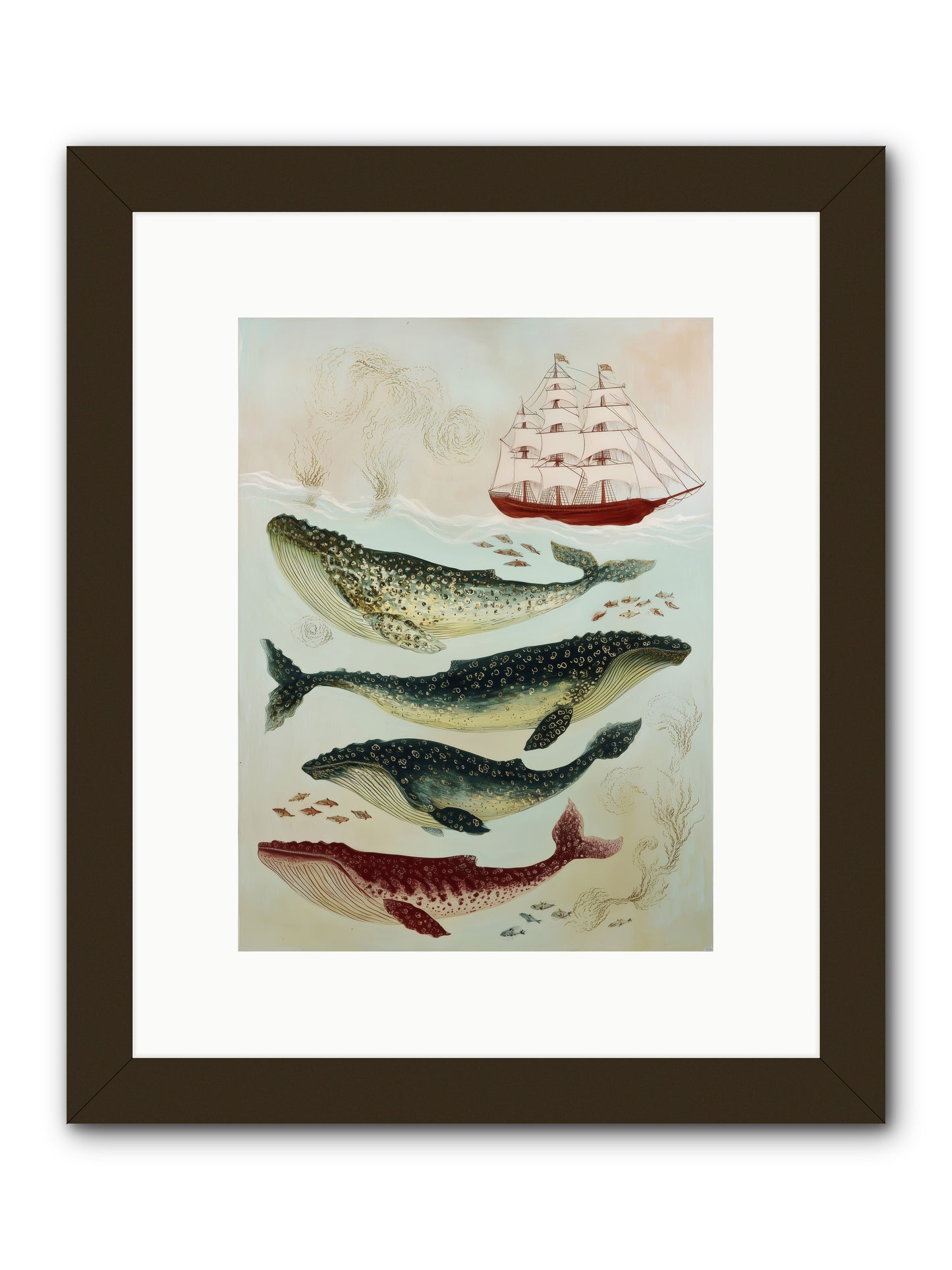 Salt Air Serenade -- Framed Print - Black 9x12