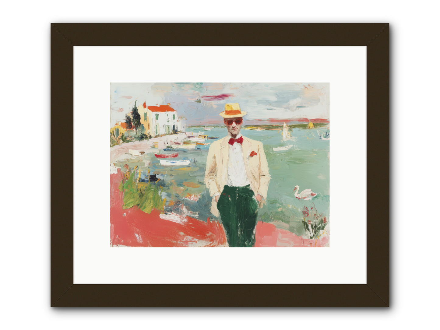 Salt Air Serenity -- Framed Print - Black 12x9