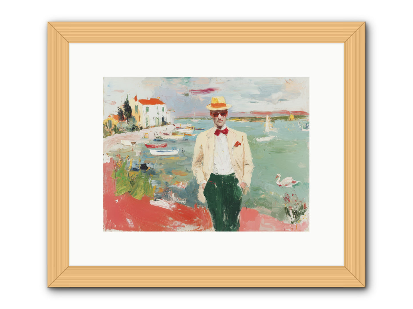 Salt Air Serenity -- Framed Print - Natural 12x9