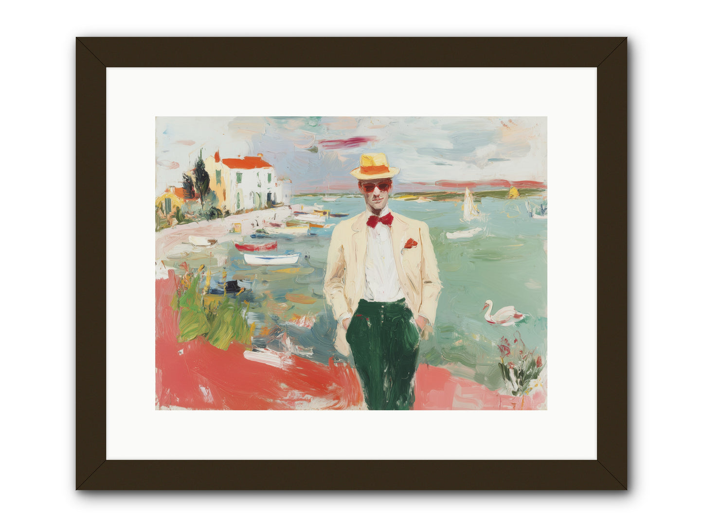 Salt Air Serenity -- Framed Print - Black 16x12