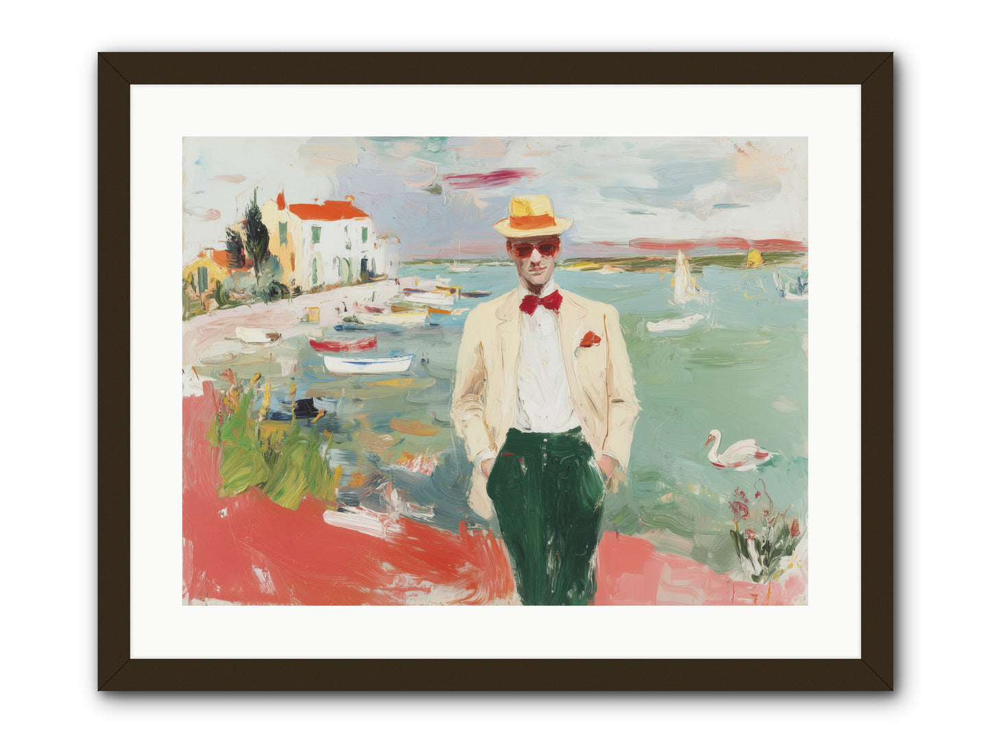 Salt Air Serenity -- Framed Print - Black 24x18