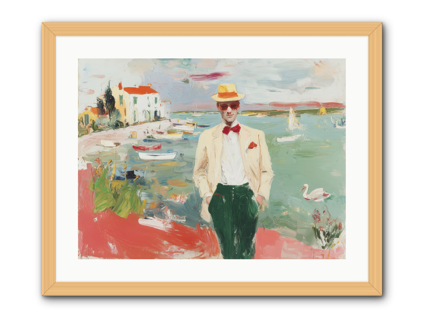Salt Air Serenity -- Framed Print - Natural 24x18
