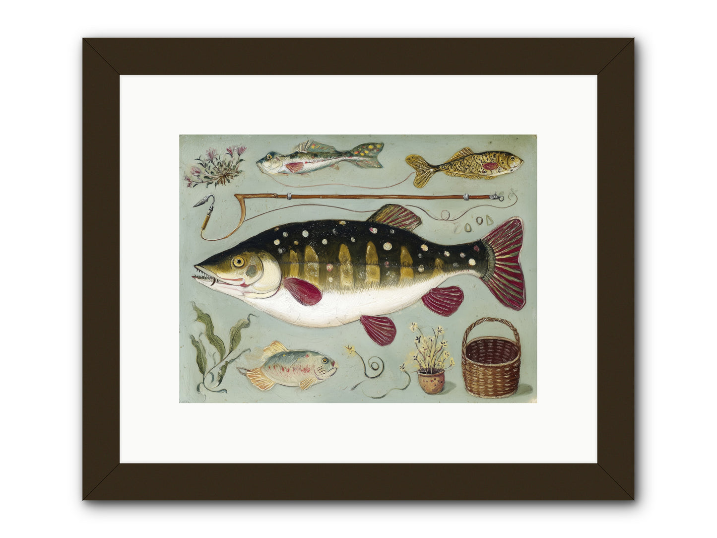 Salt Life Story -- Framed Print - Black 12x9