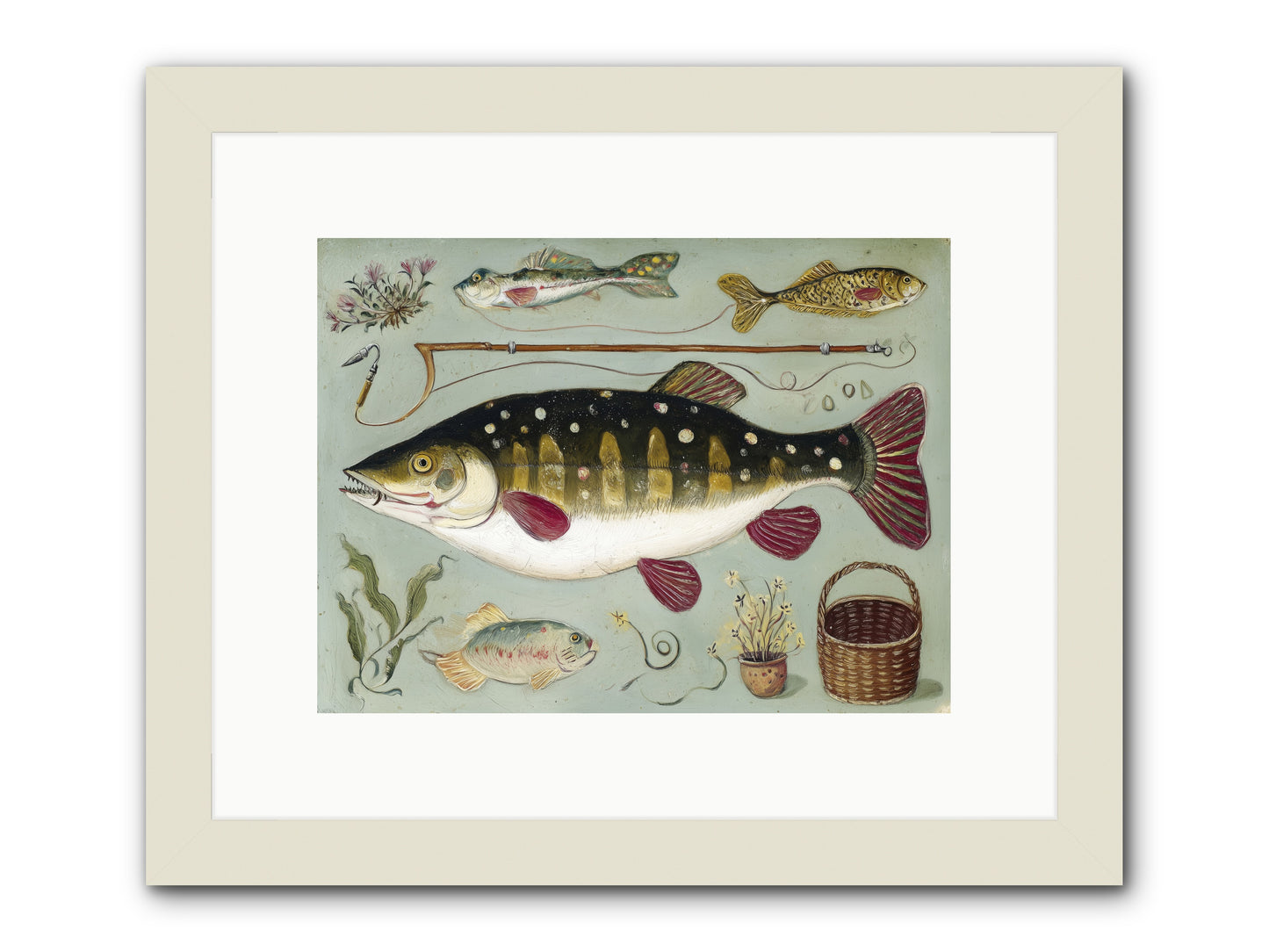Salt Life Story -- Framed Print - White 12x9