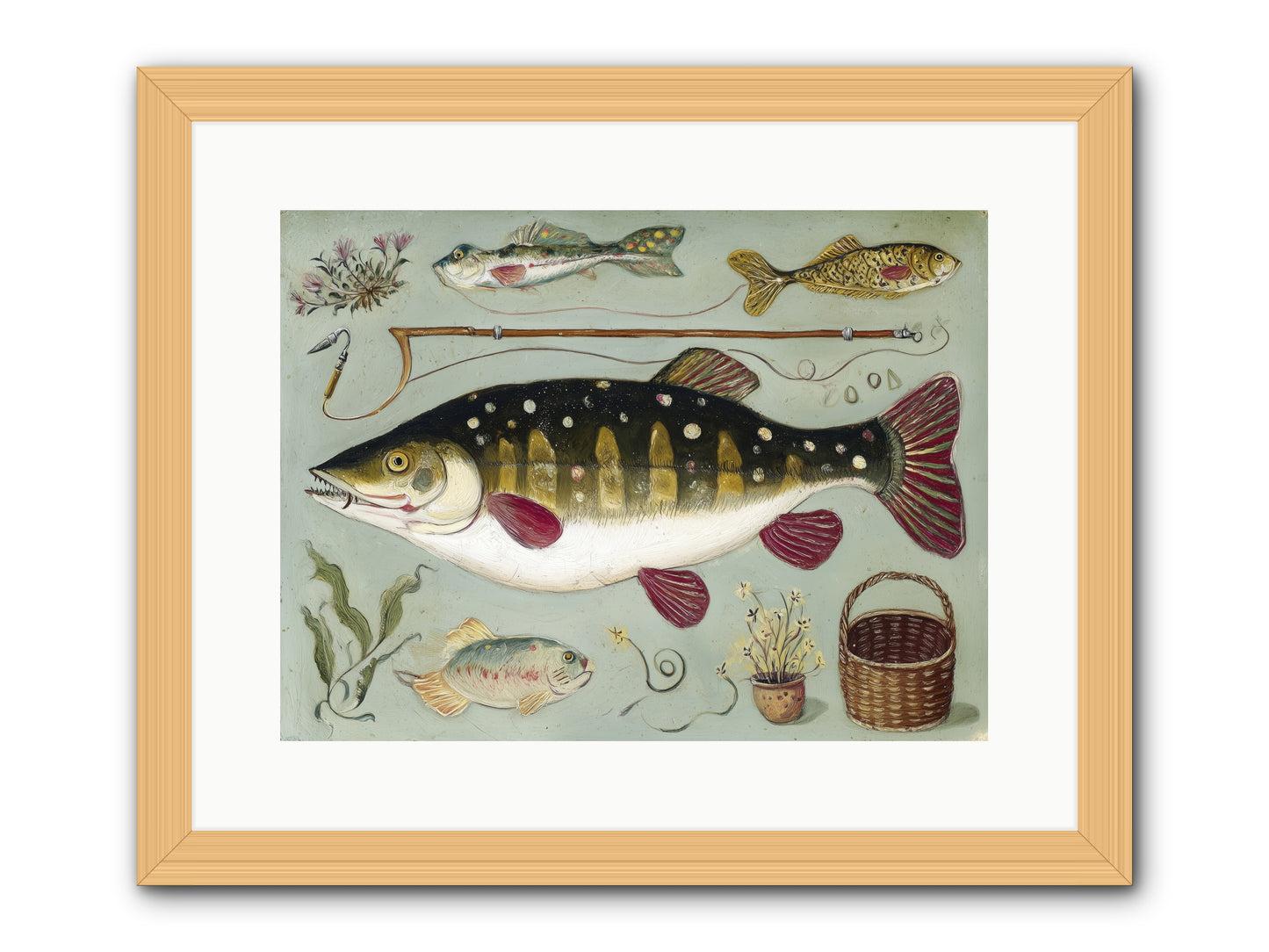 Salt Life Story -- Framed Print - Natural 16x12