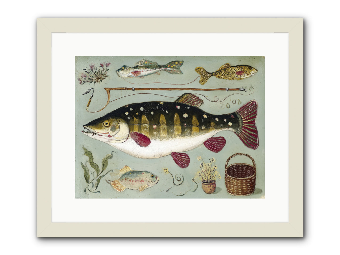Salt Life Story -- Framed Print - White 16x12