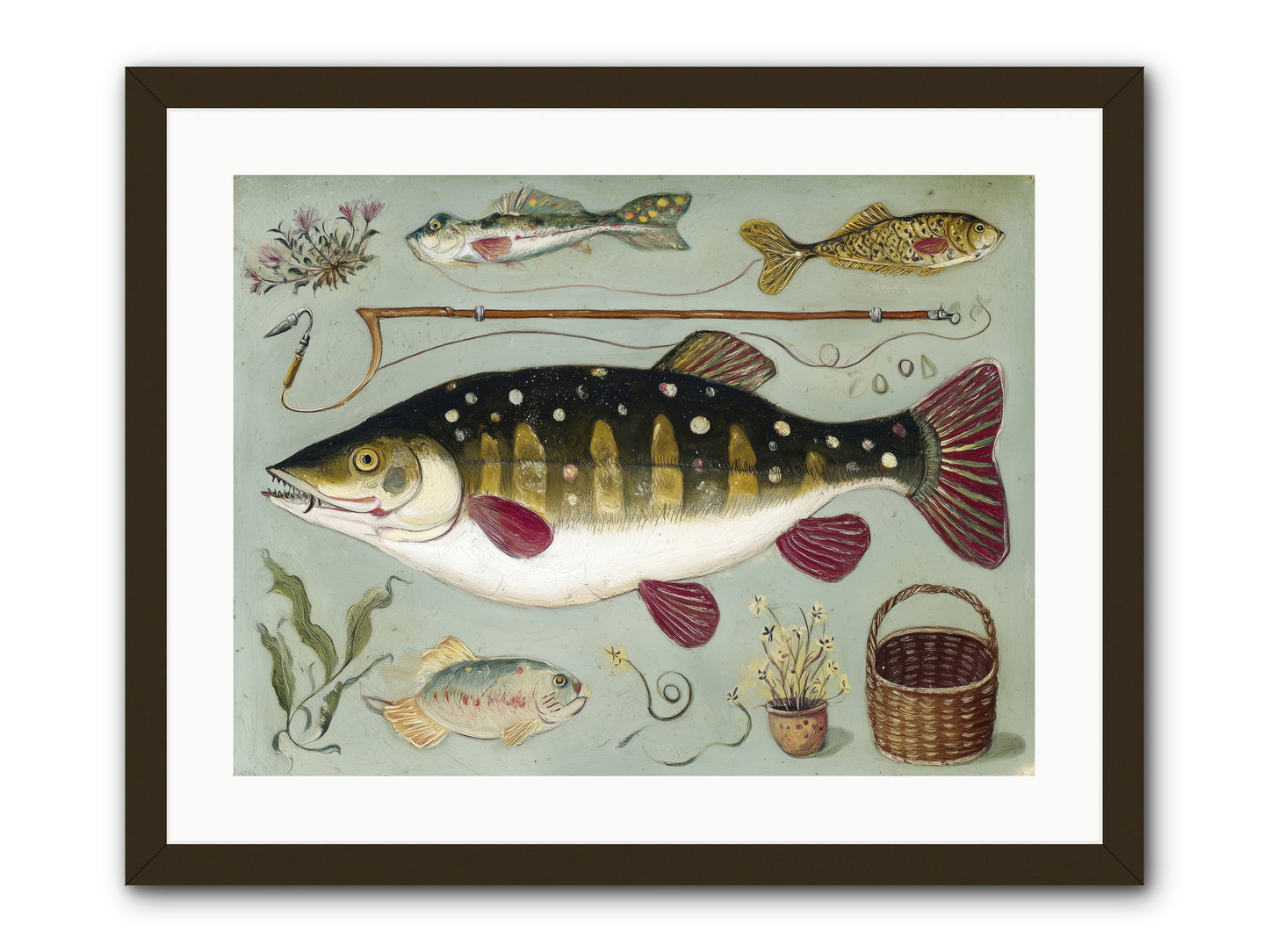 Salt Life Story -- Framed Print - Black 24x18