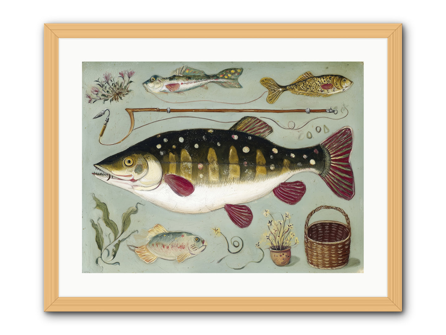 Salt Life Story -- Framed Print - Natural 24x18
