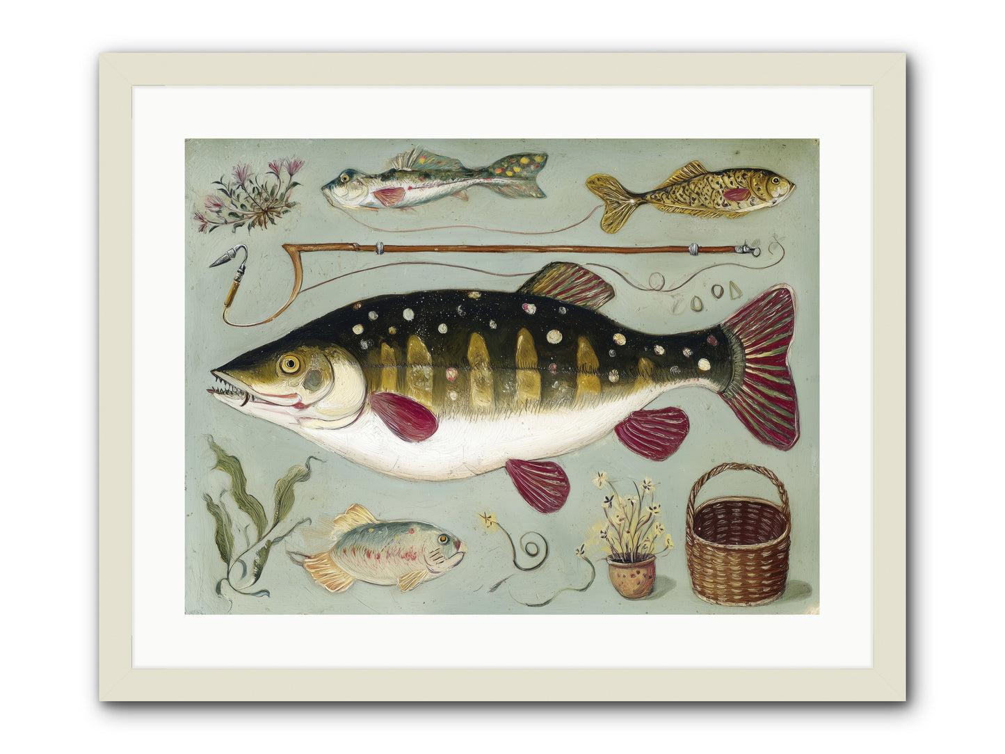 Salt Life Story -- Framed Print - White 24x18