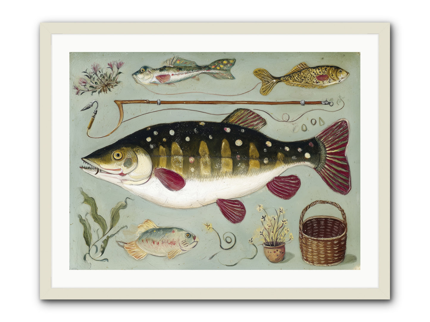 Salt Life Story -- Framed Print - White 32x24