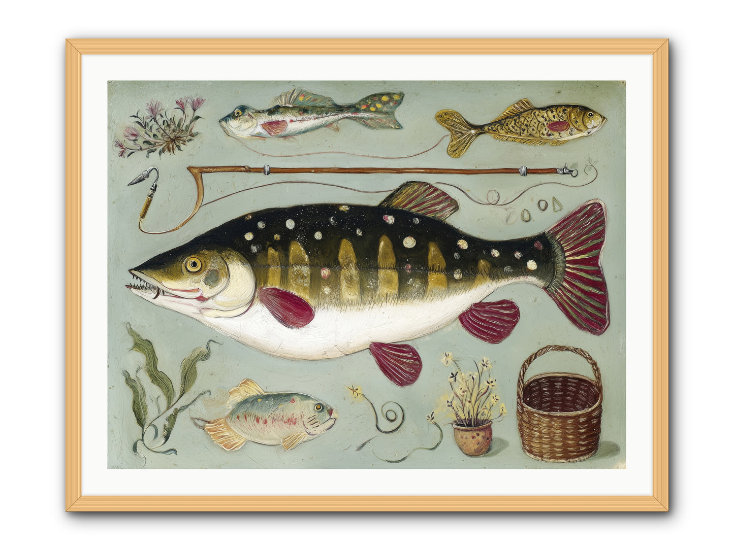 Salt Life Story -- Framed Print - Natural 40x30