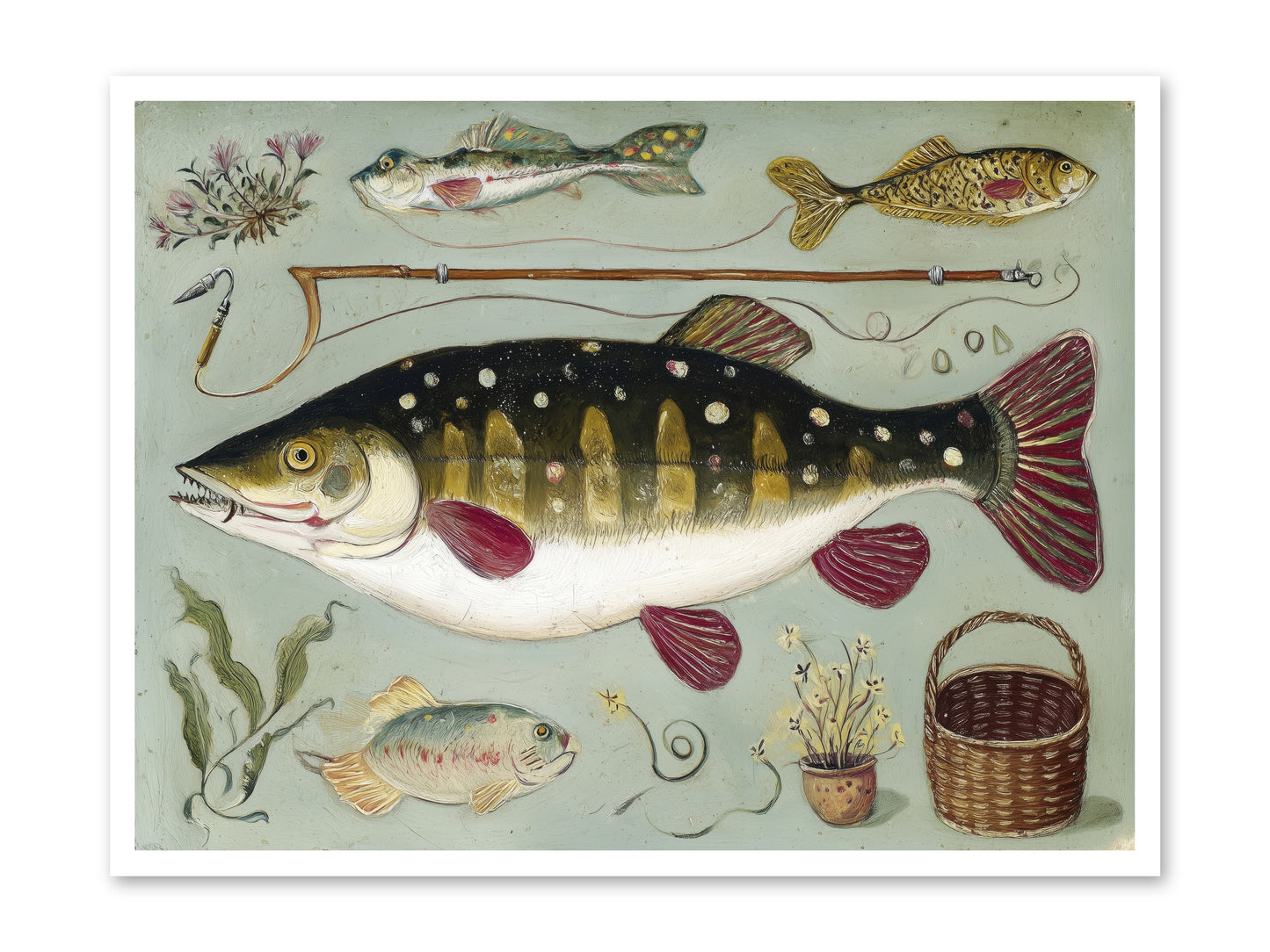 Salt Life Story -- Loose Canvas Print 40x30