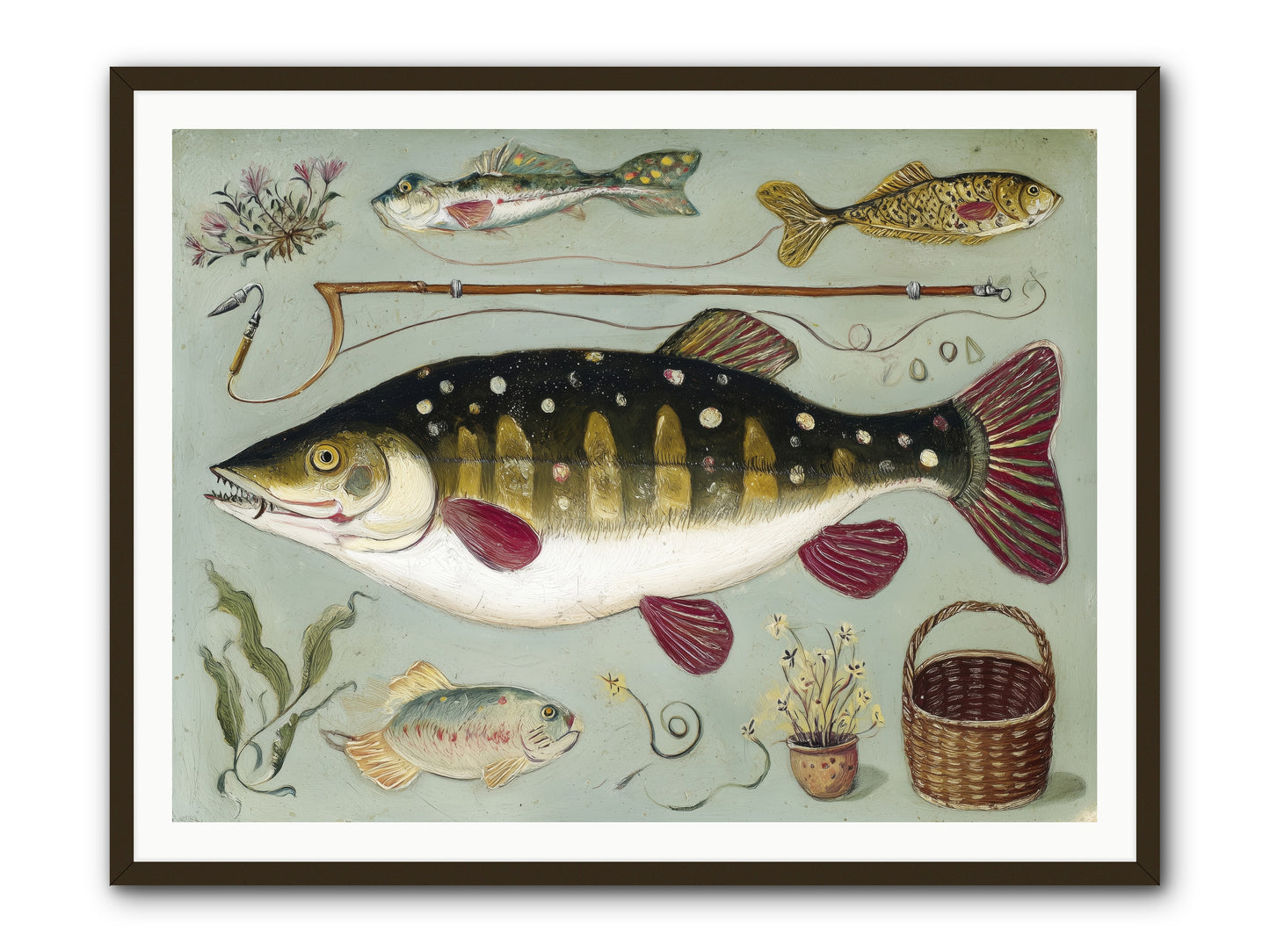 Salt Life Story -- Framed Print - Black 48x36