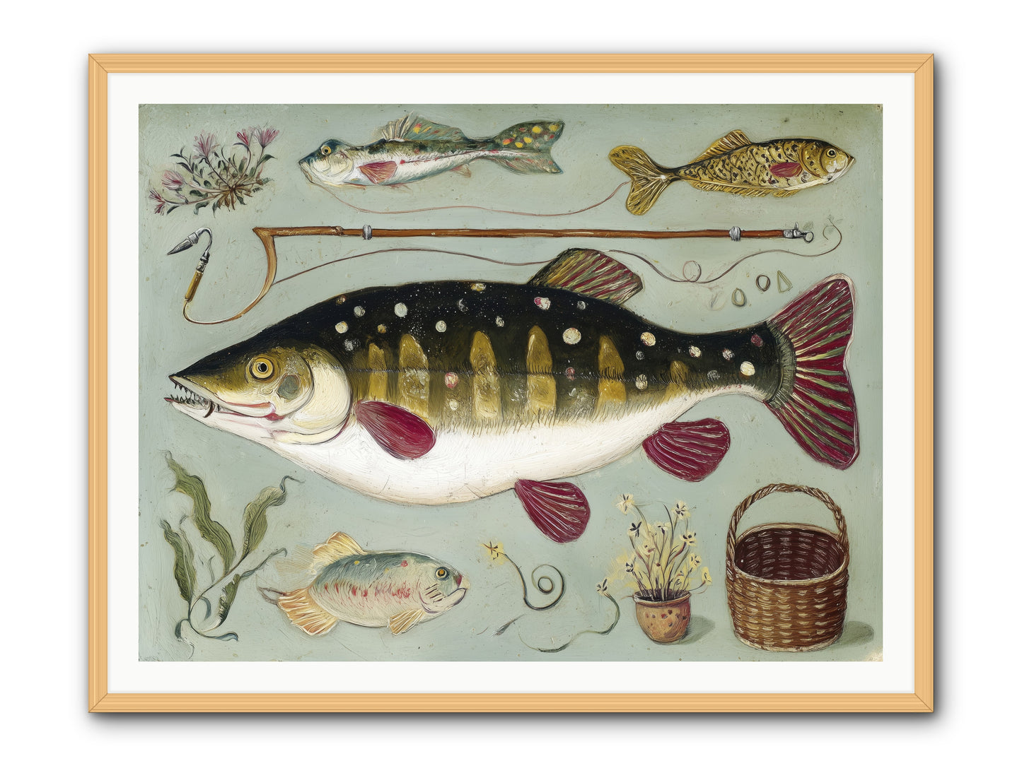 Salt Life Story -- Framed Print - Natural 48x36