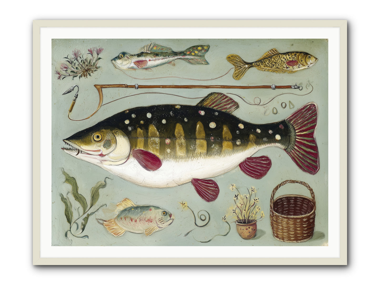 Salt Life Story -- Framed Print - White 48x36