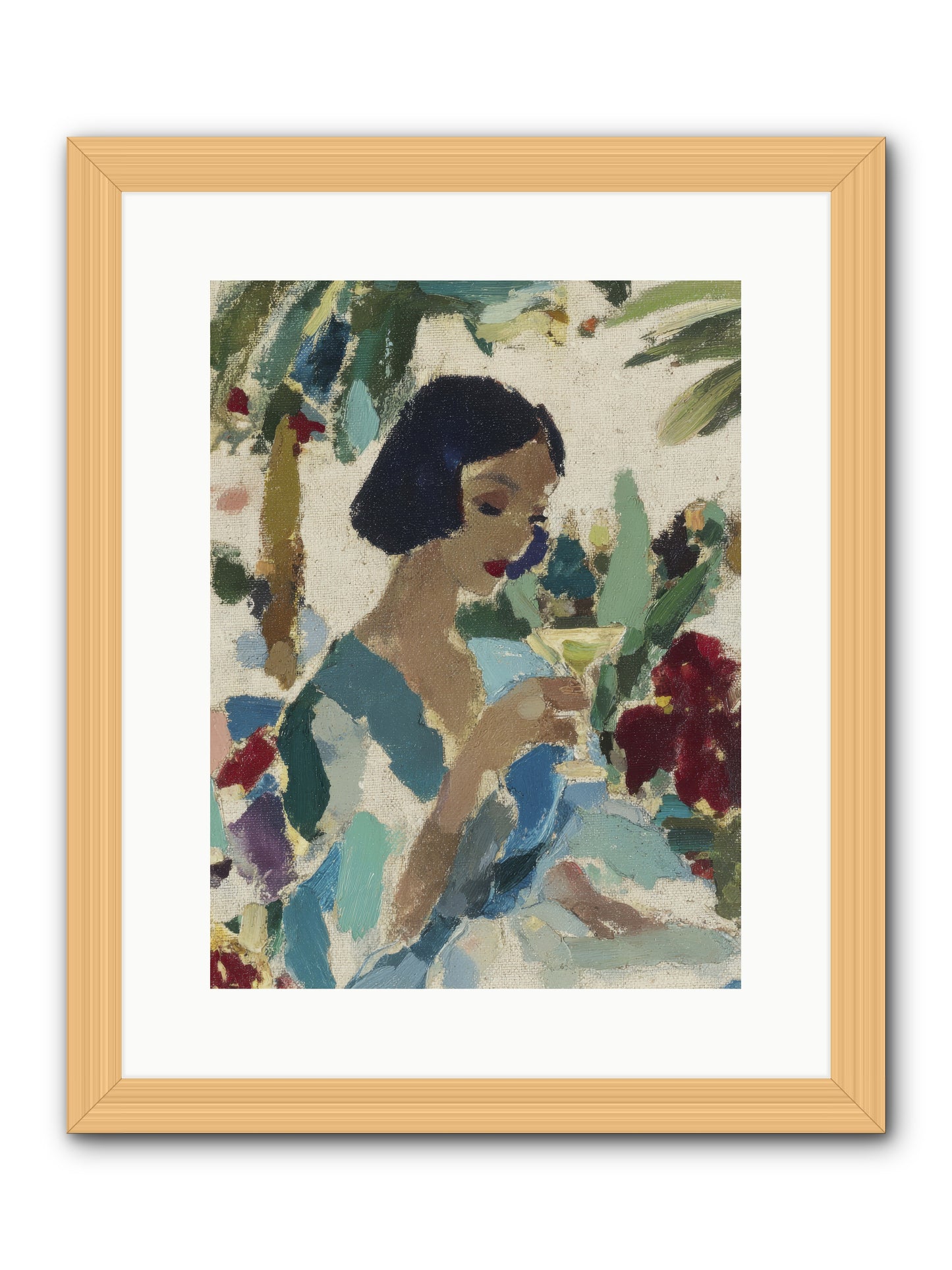 Salt air and bubbles -- Framed Print - Natural 12x16