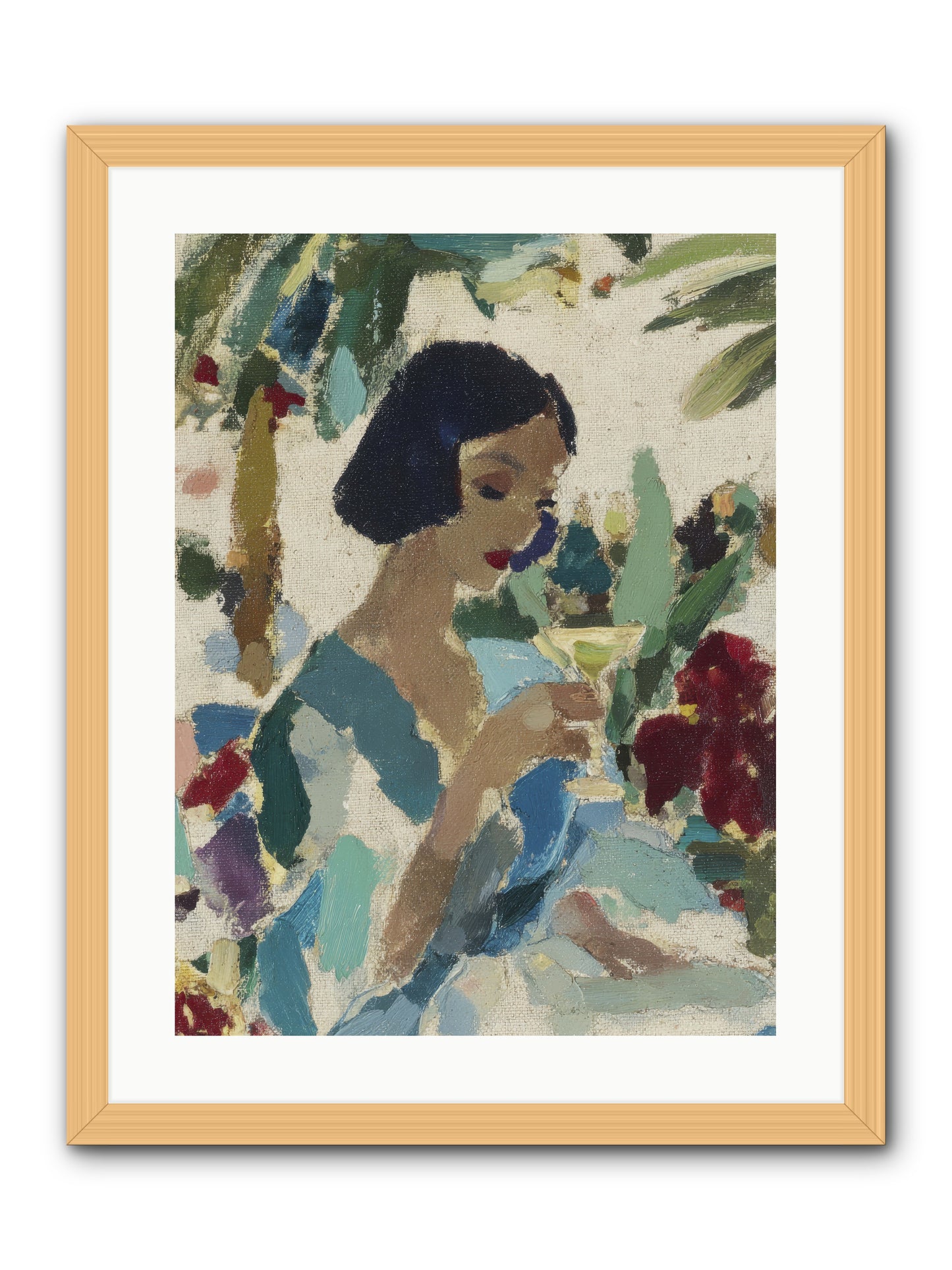 Salt air and bubbles -- Framed Print - Natural 18x24