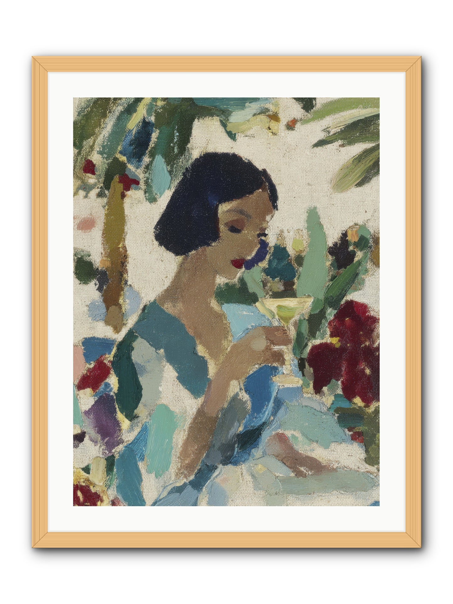 Salt air and bubbles -- Framed Print - Natural 24x32