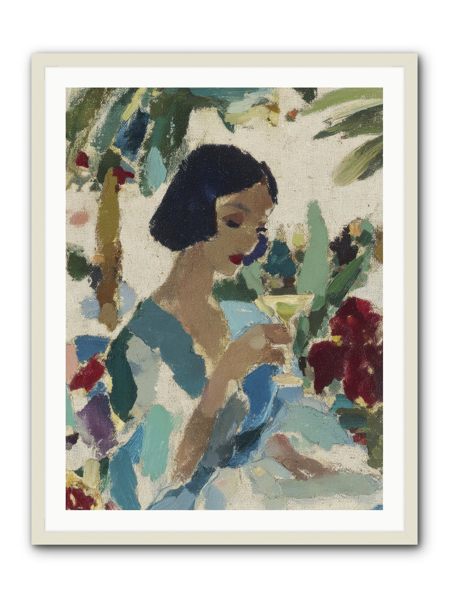 Salt air and bubbles -- Framed Print - White 30x40