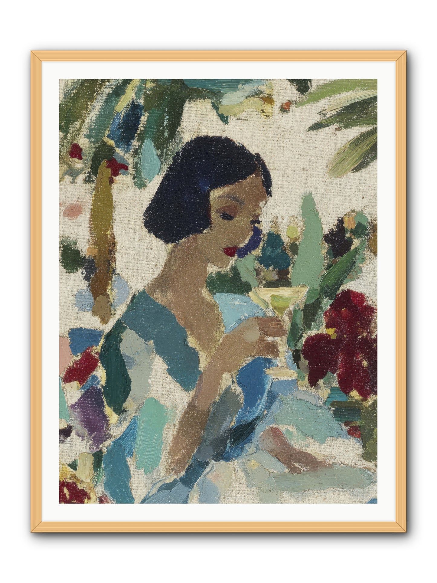 Salt air and bubbles -- Framed Print - Natural 36x48