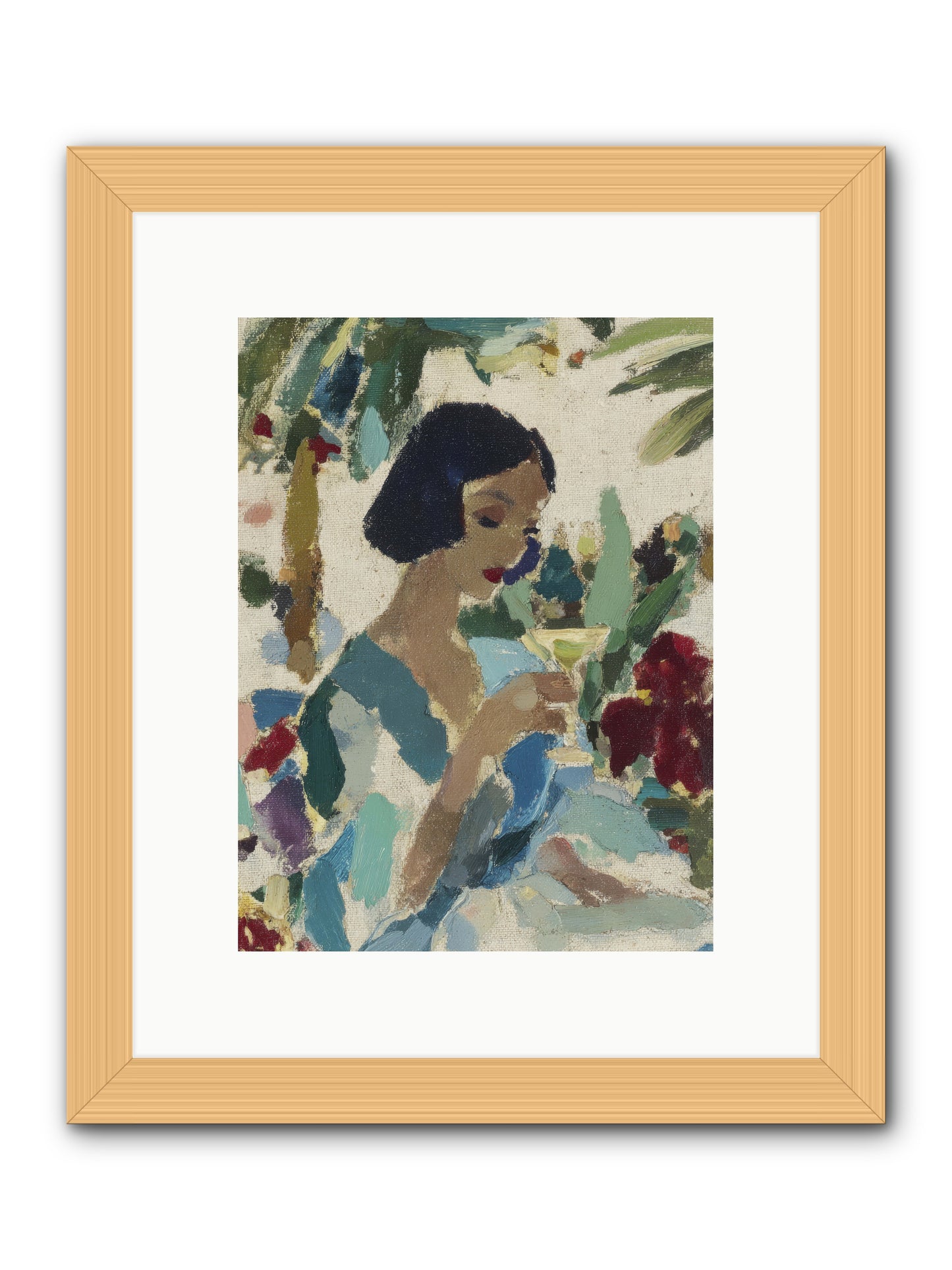 Salt air and bubbles -- Framed Print - Natural 9x12
