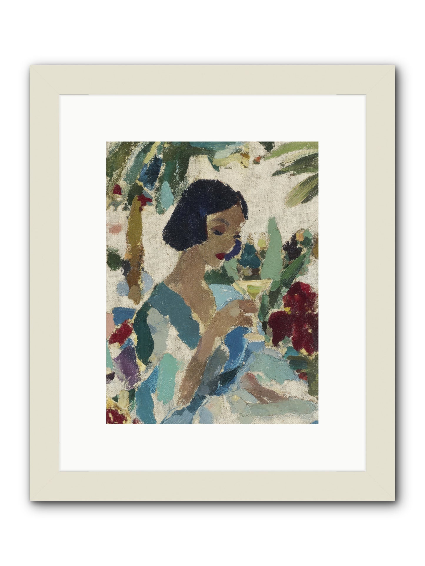 Salt air and bubbles -- Framed Print - White 9x12