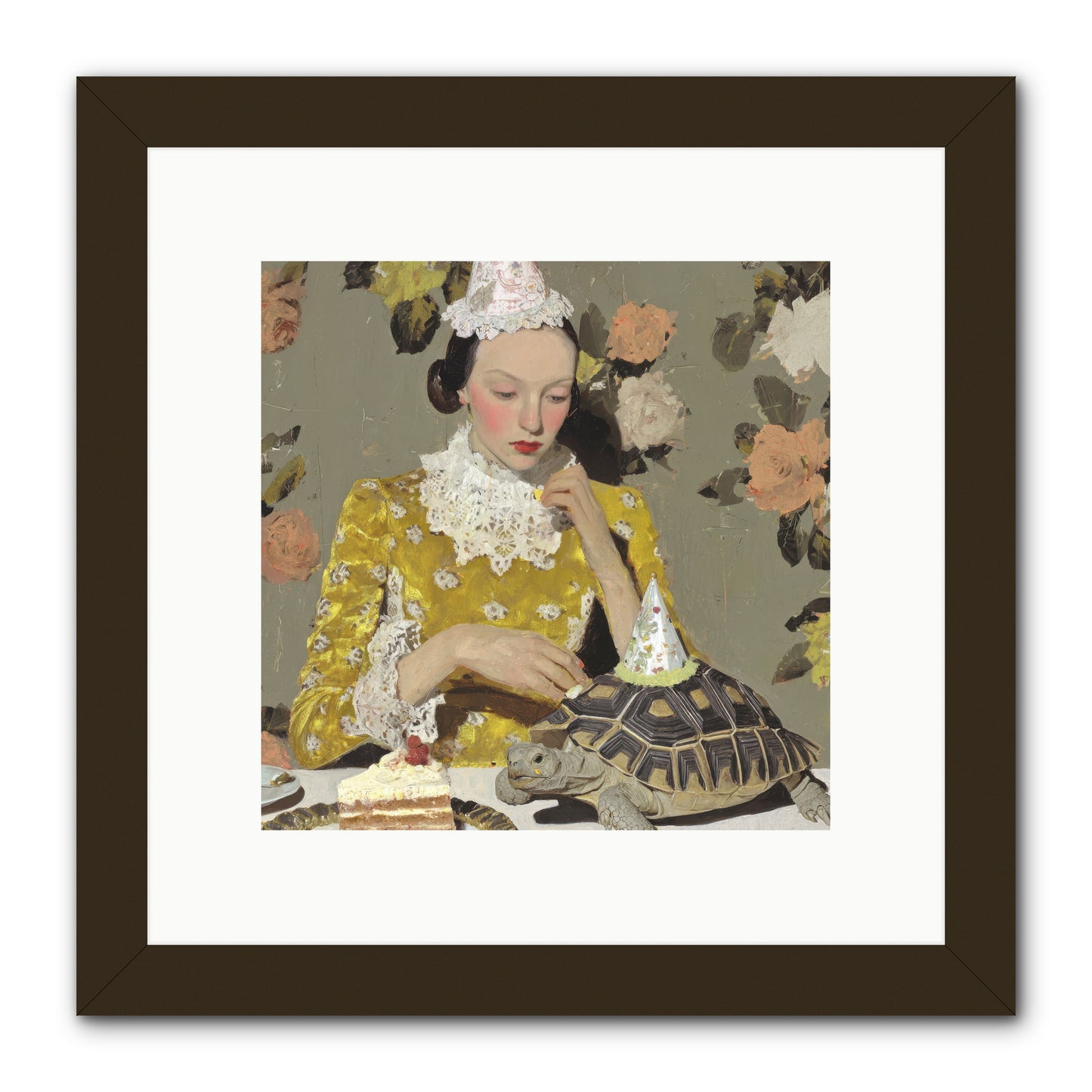 Salt and Clementine -- Framed Print - Black 10x10