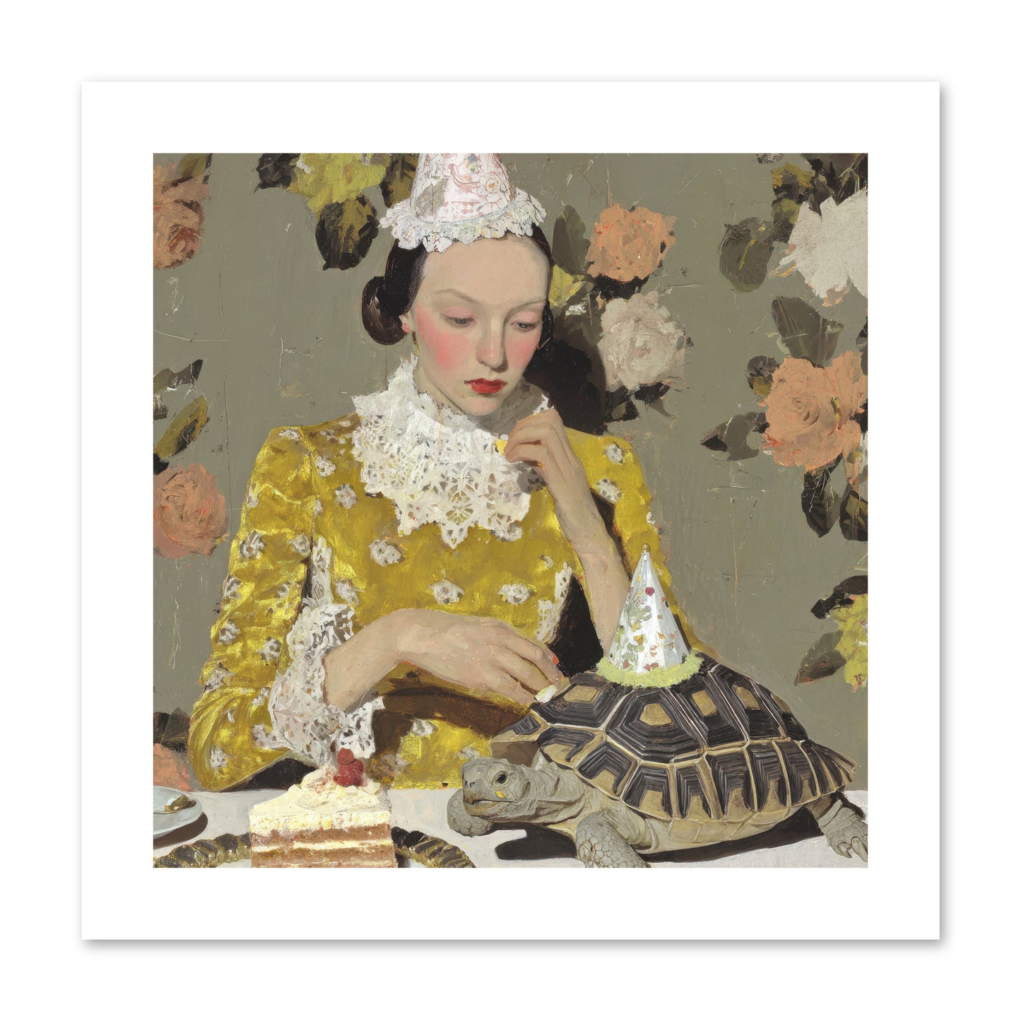 Salt and Clementine -- Loose Canvas Print 10x10