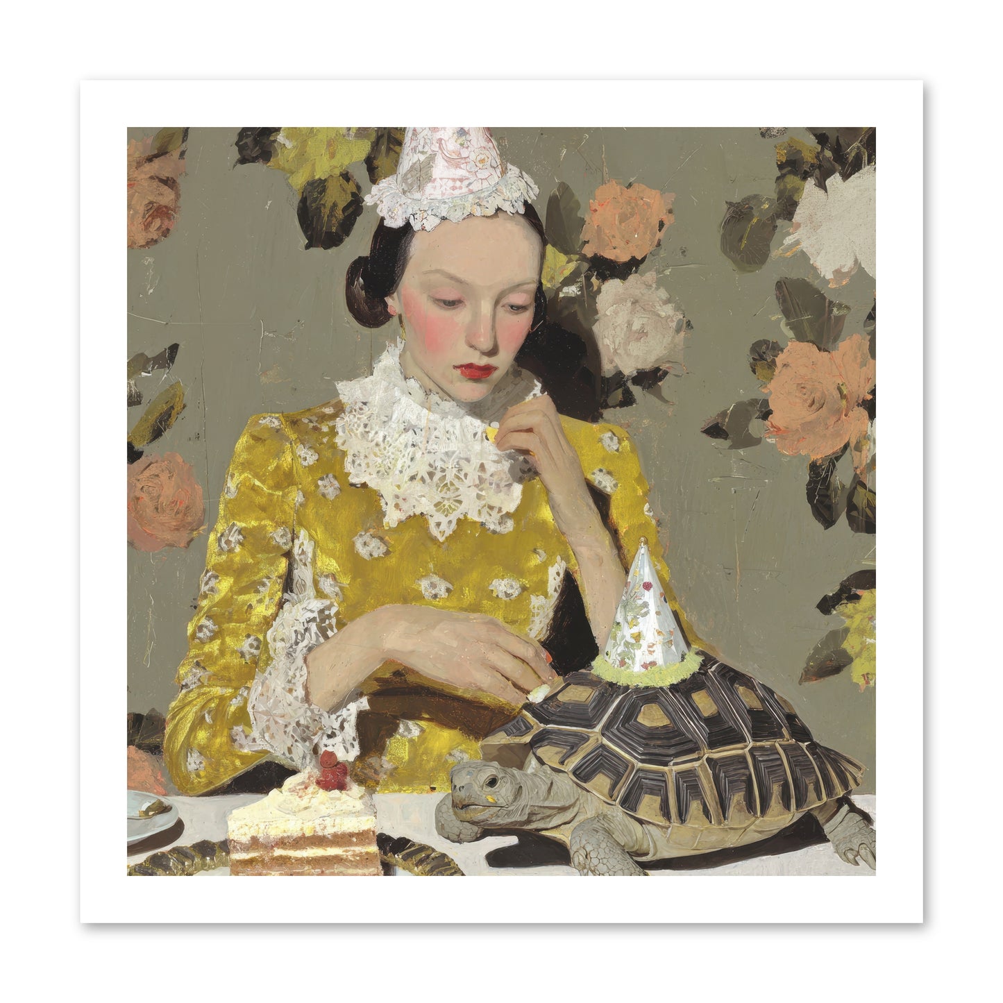 Salt and Clementine -- Loose Canvas Print 16x16