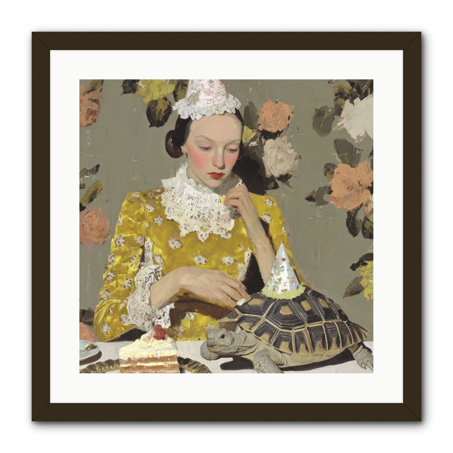 Salt and Clementine -- Framed Print - Black 20x20