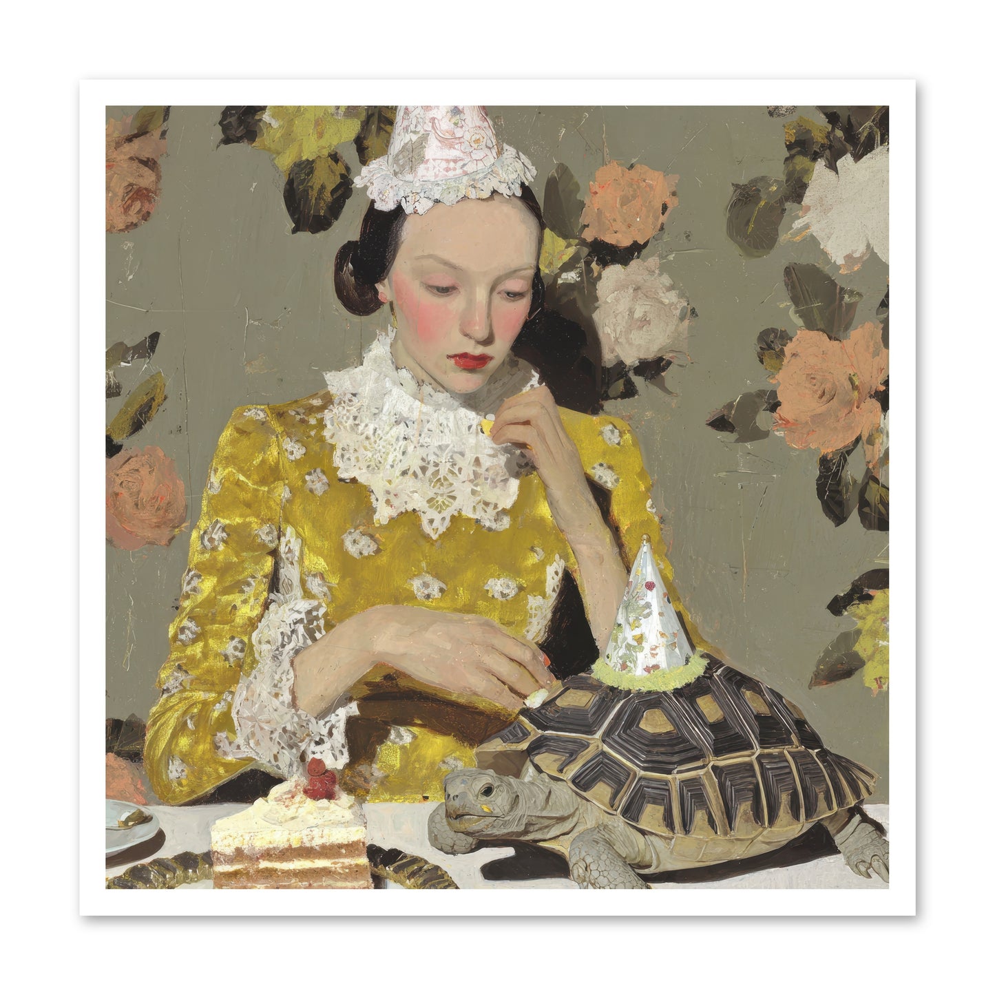 Salt and Clementine -- Loose Canvas Print 30x30