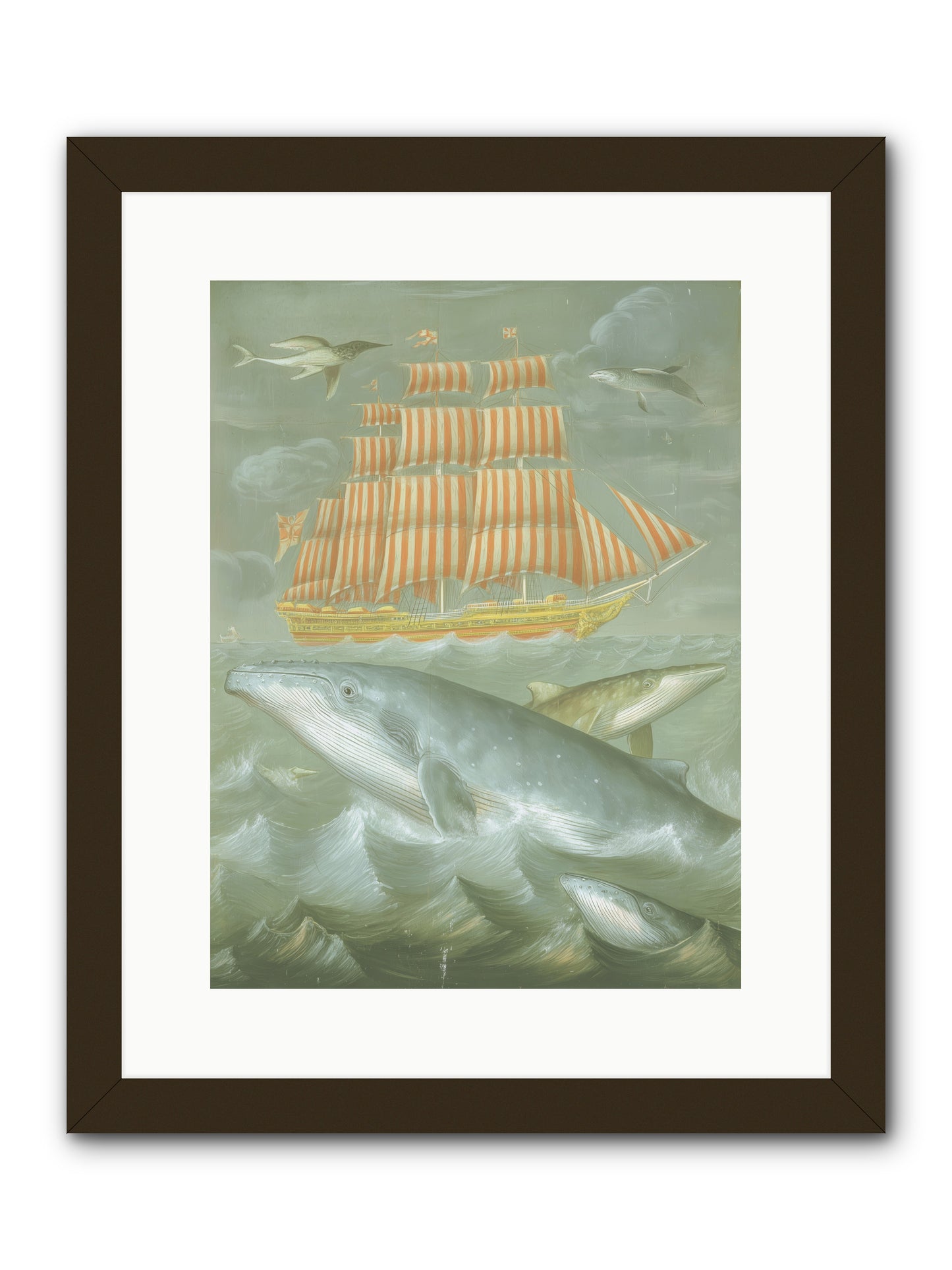 Saltwater Ghosts -- Framed Print - Black 12x16