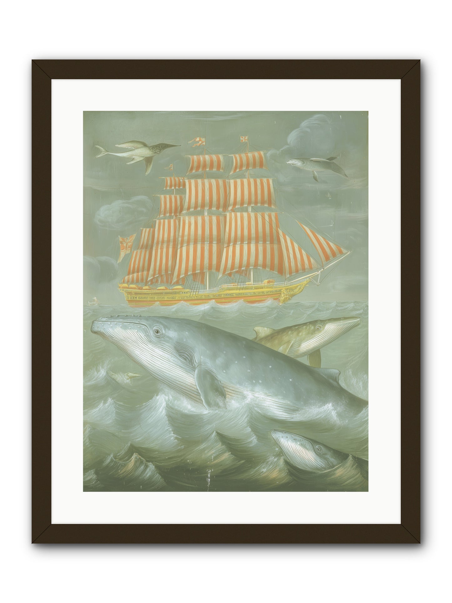 Saltwater Ghosts -- Framed Print - Black 18x24