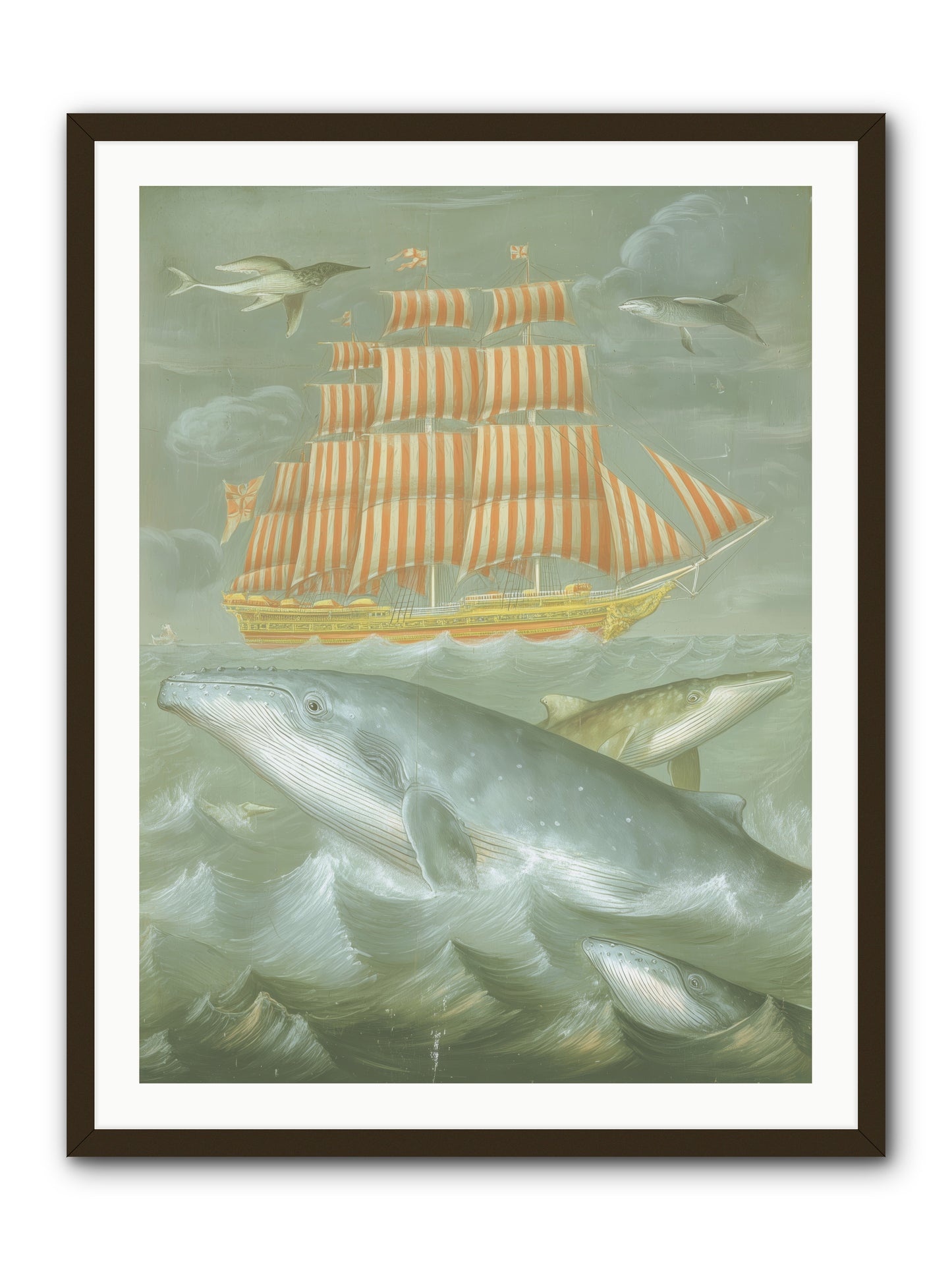 Saltwater Ghosts -- Framed Print - Black 30x40