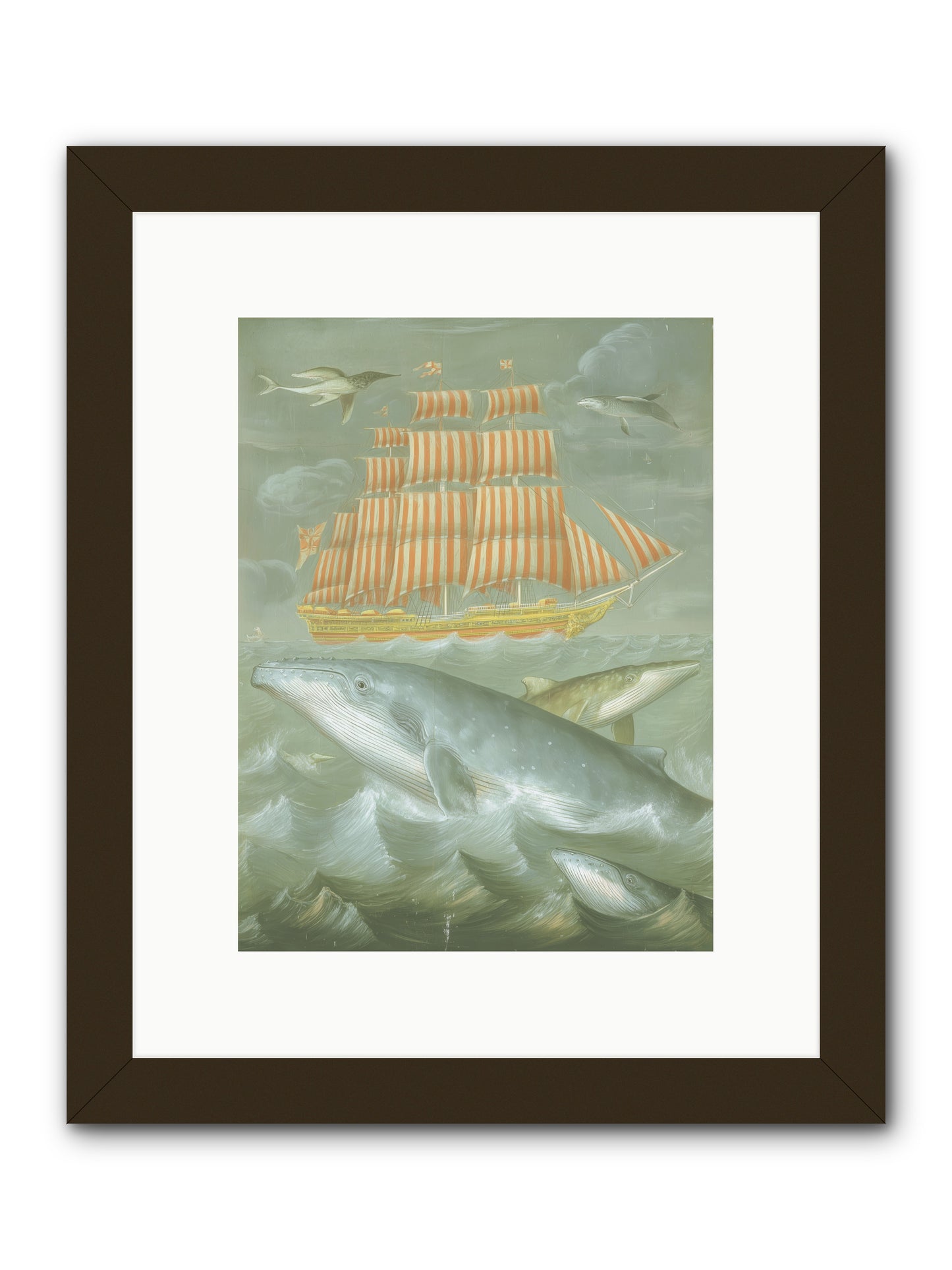 Saltwater Ghosts -- Framed Print - Black 9x12
