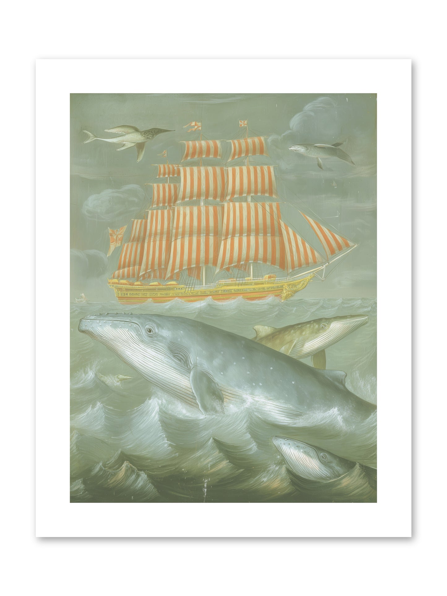 Saltwater Ghosts -- Loose Canvas Print 9x12