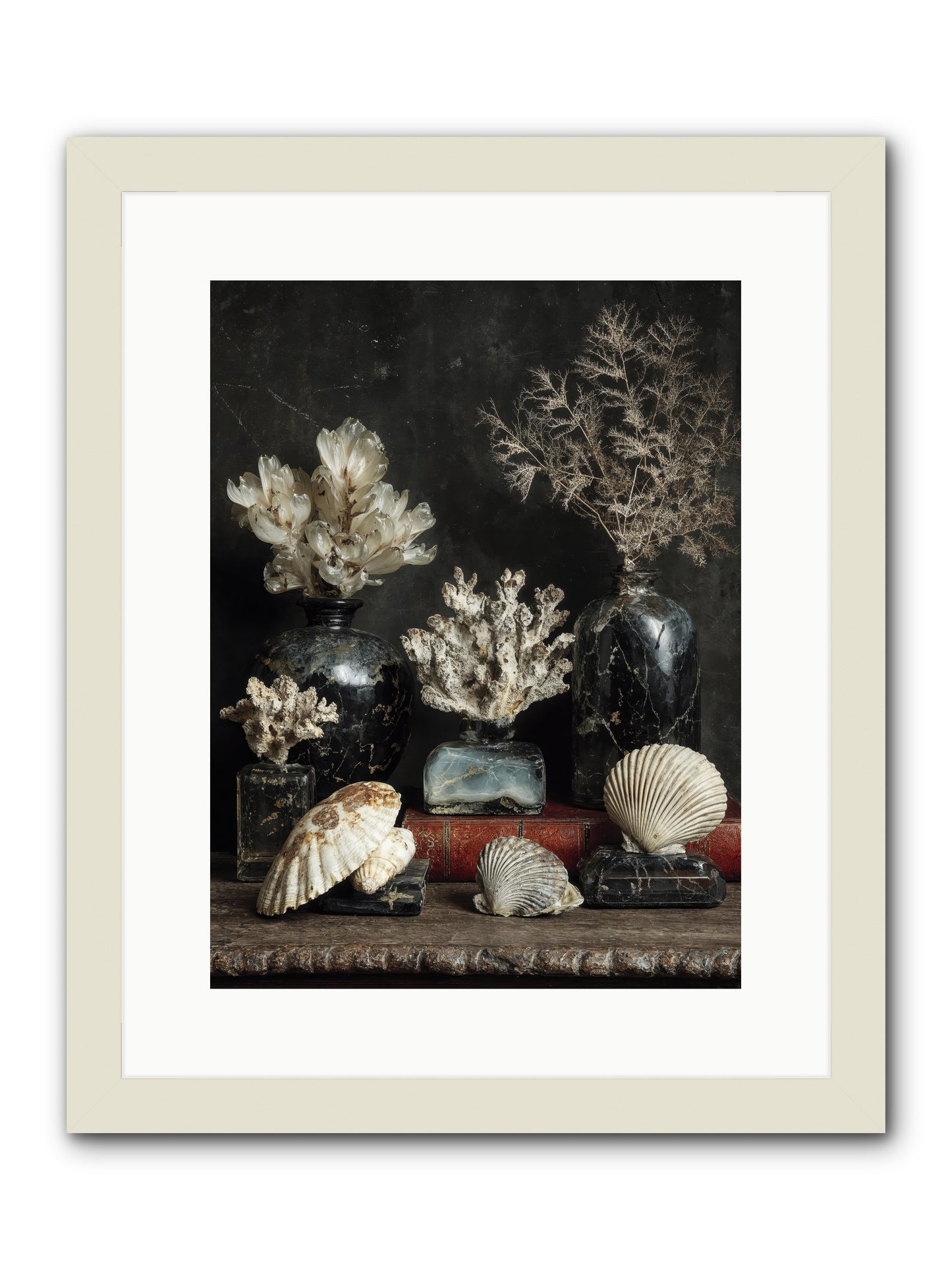 Saltwater Sonnets -- Framed Print - White 12x16